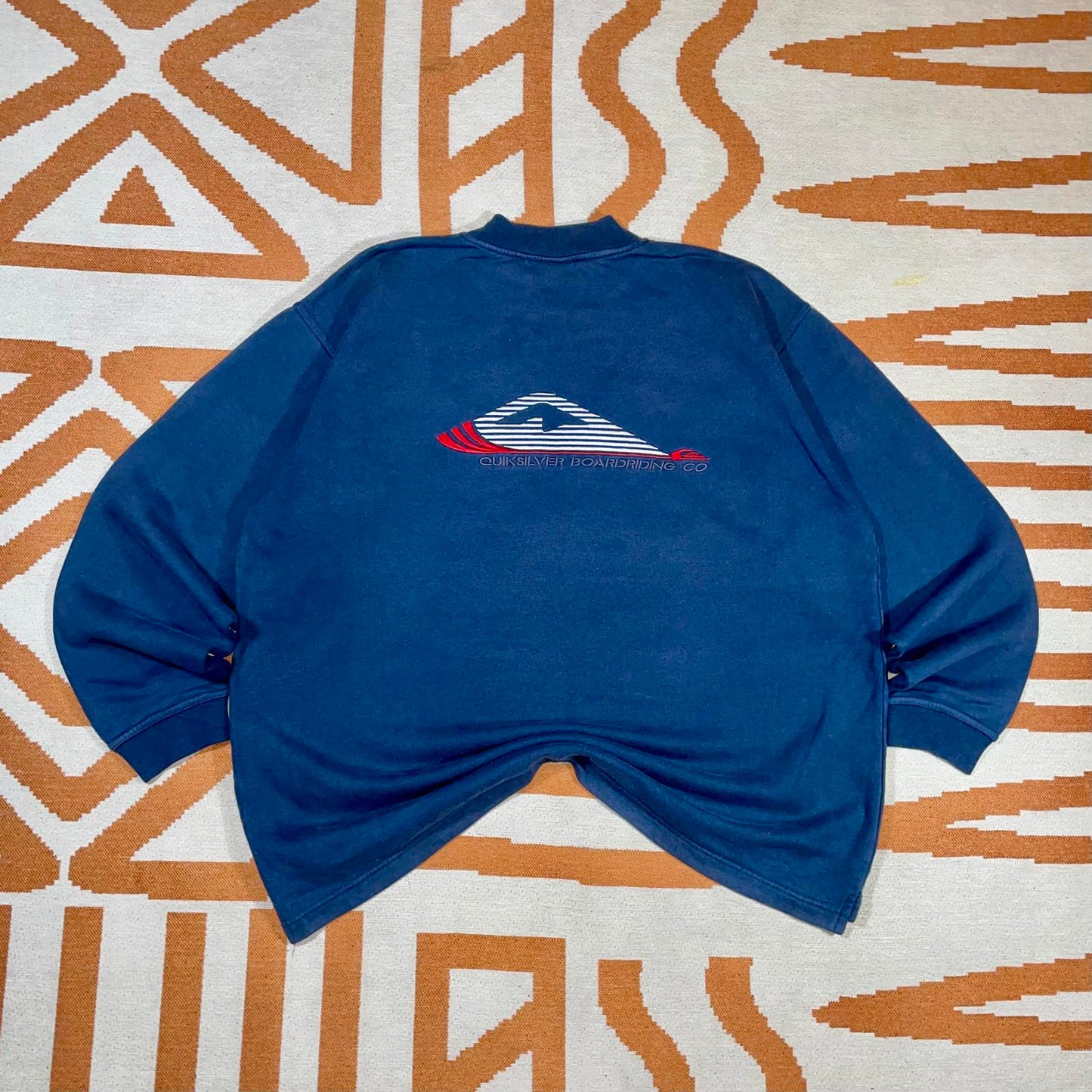 Quiksilver 90s Embroidered Logo Sweatshirt XXL