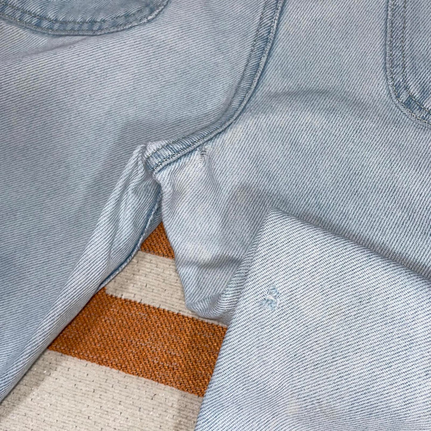 Karl Kani 00s Embroidered Light Blue Denim Jeans 34x33