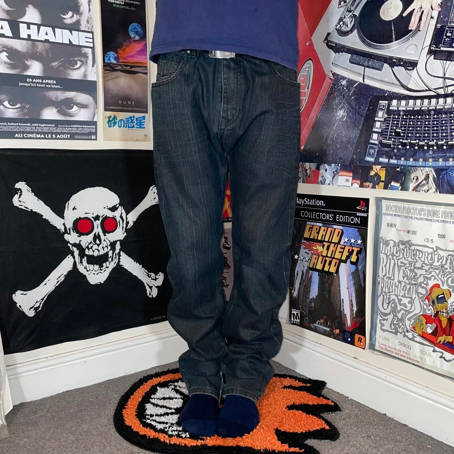 Ecko Unltd. 00s Black Straight Denim Rhino Jeans 34x32