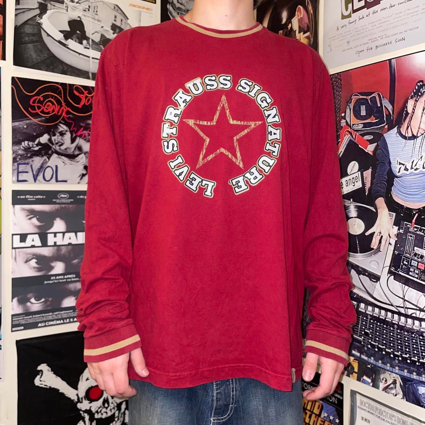 Levis Signature 00s Graphic Longsleeve T-Shirt XXL