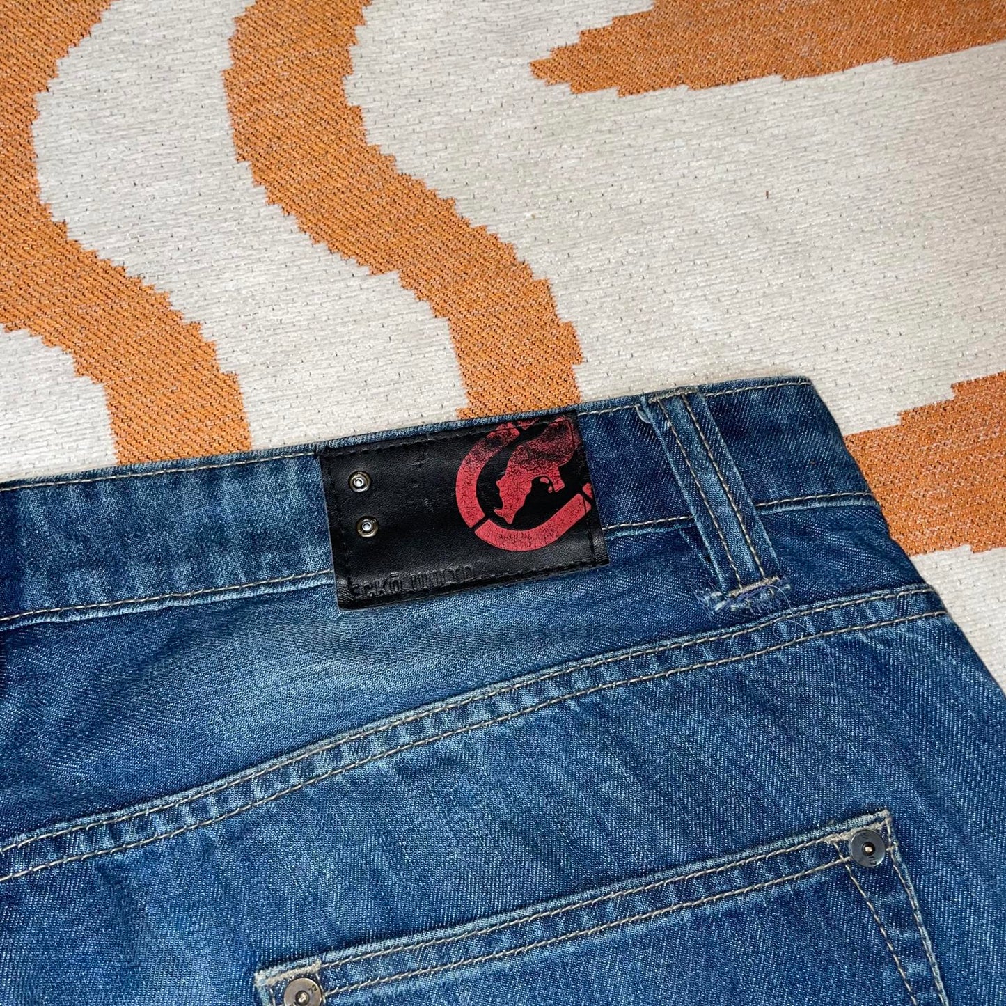 Ecko Unltd. 00s Baggy Blue Denim Jeans 40x34