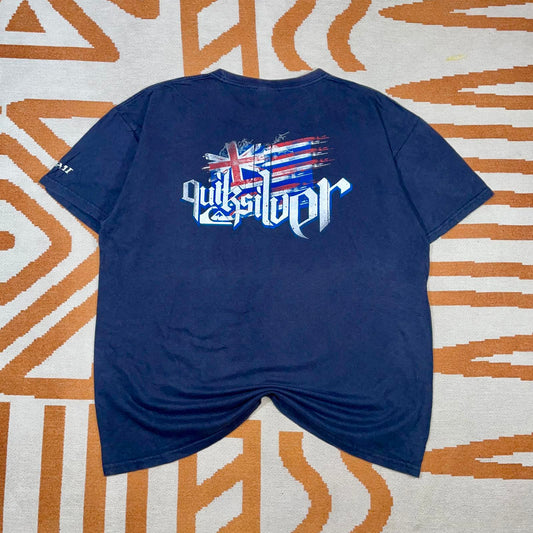 Quiksilver 00s Hawaii Flag Graphic T-Shirt L