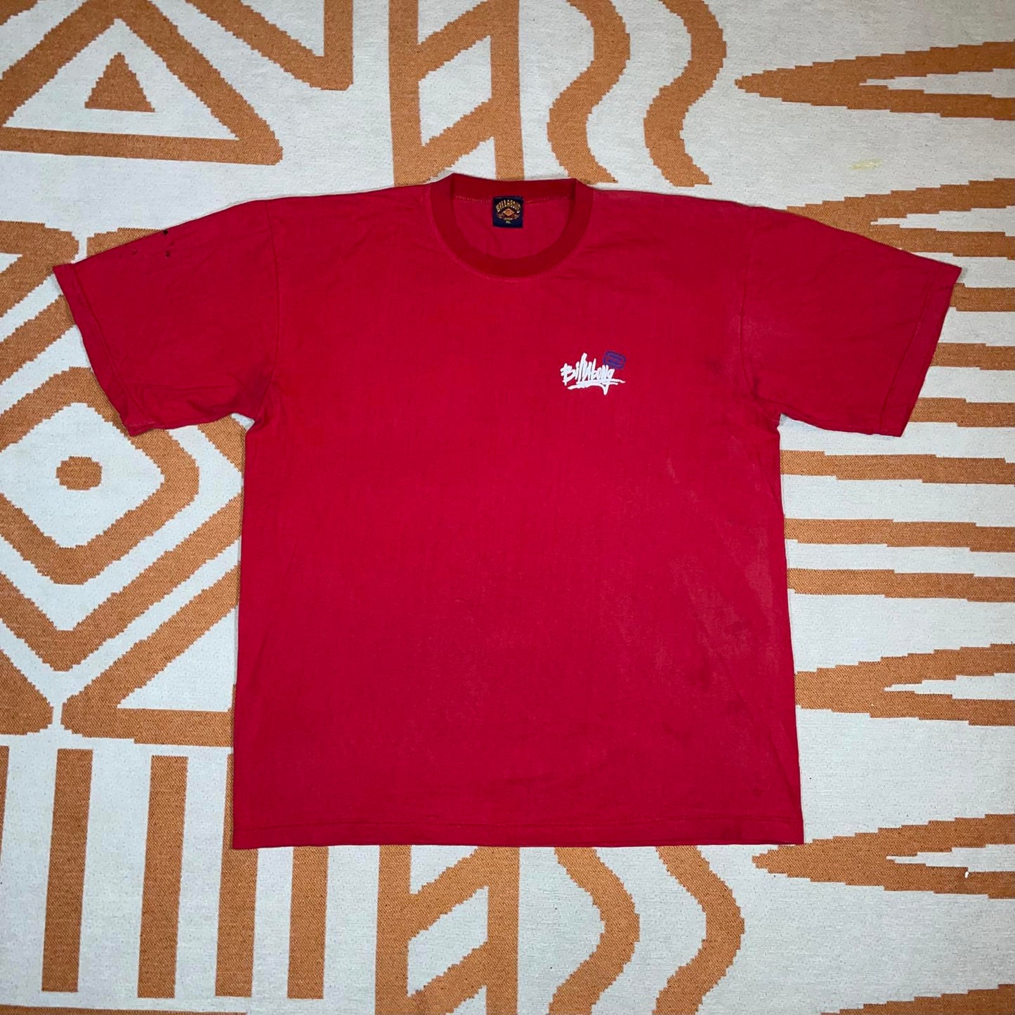 Billabong 90s Red Signature Graphic T-Shirt XL