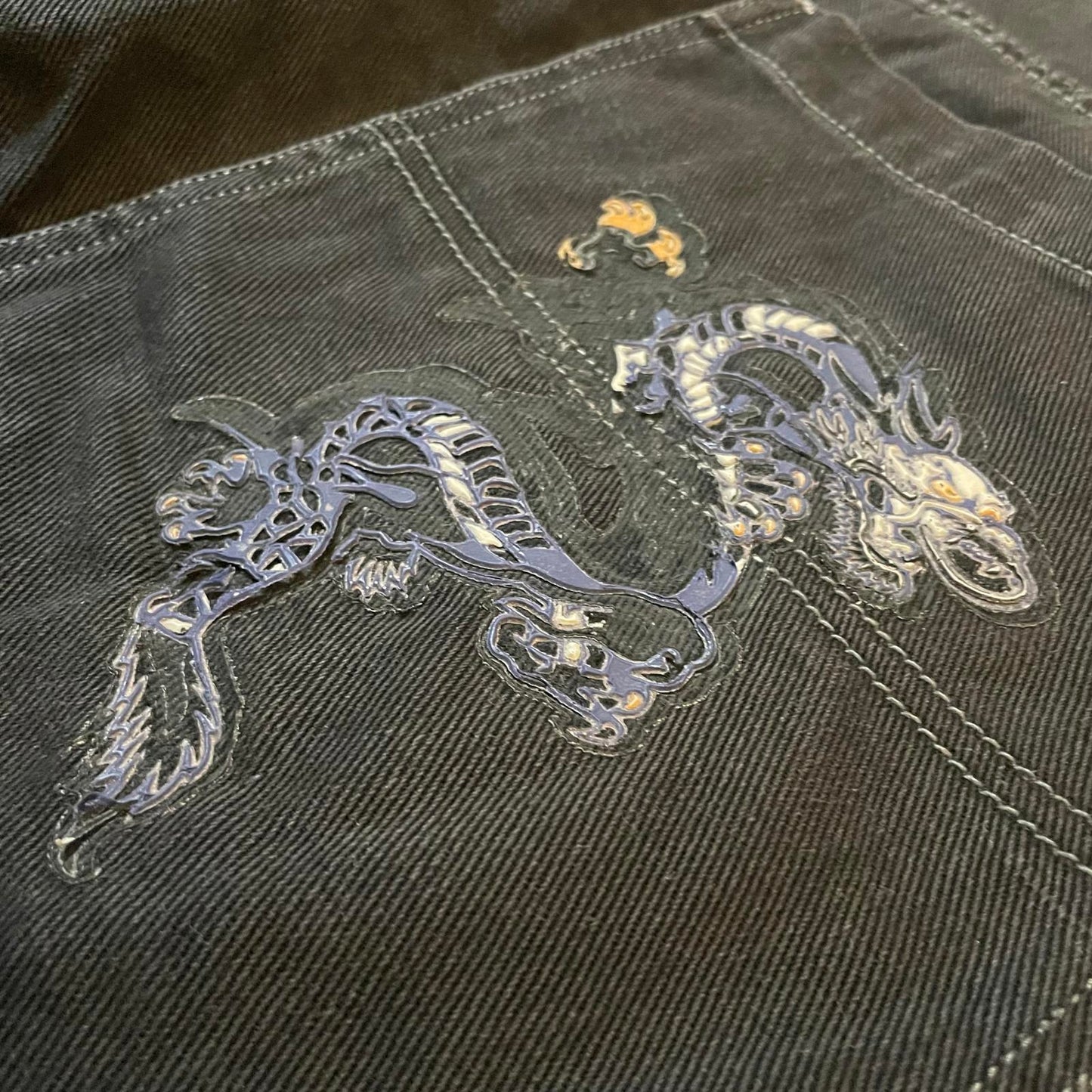 Paco 90s Printed Dragon Jorts 38x12