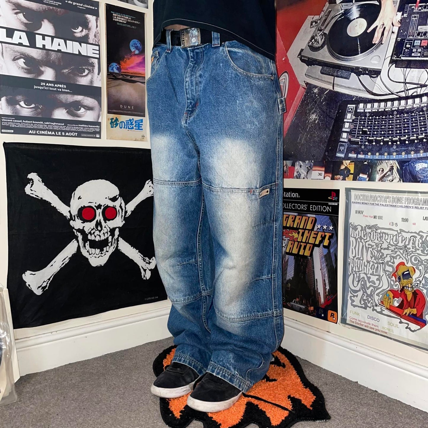 Brooklyn Xpress 00s Baggy Pocket Jeans 34x34
