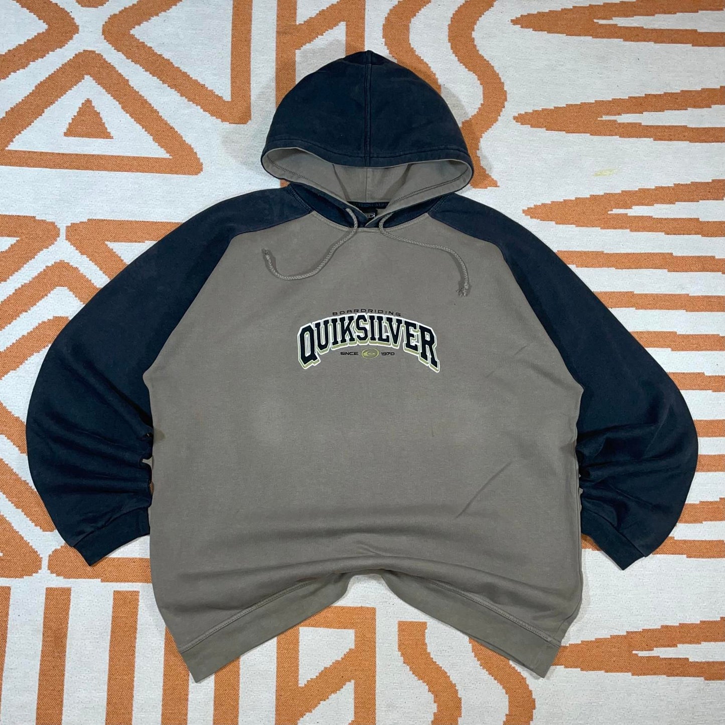 Quiksilver 90s Embroidered Boardriding Hoodie XL