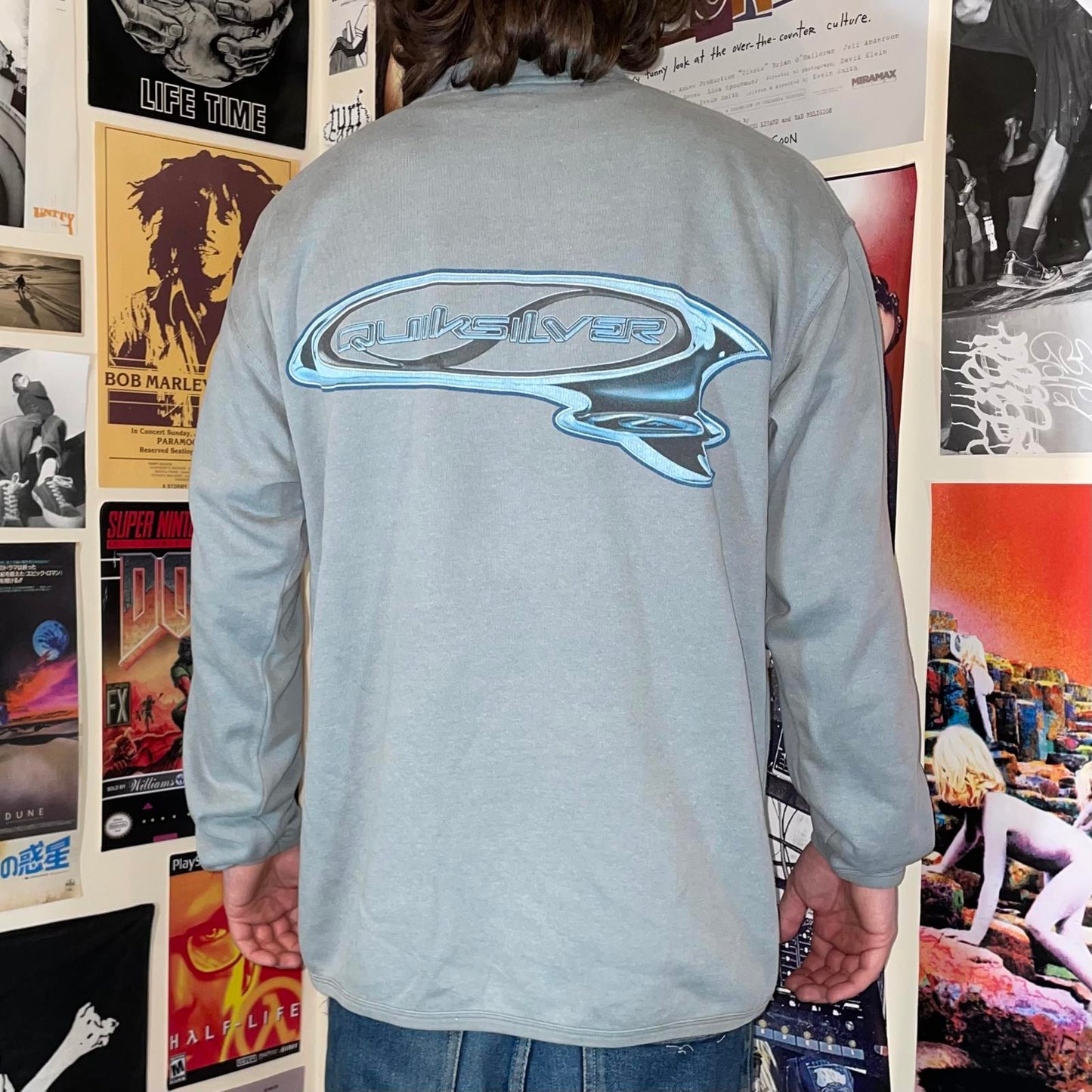 Quiksilver 90s Big Q Print Sweatshirt L