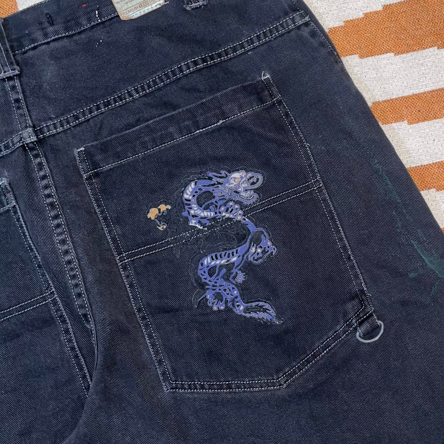 Paco 90s Printed Dragon Jorts 38x12