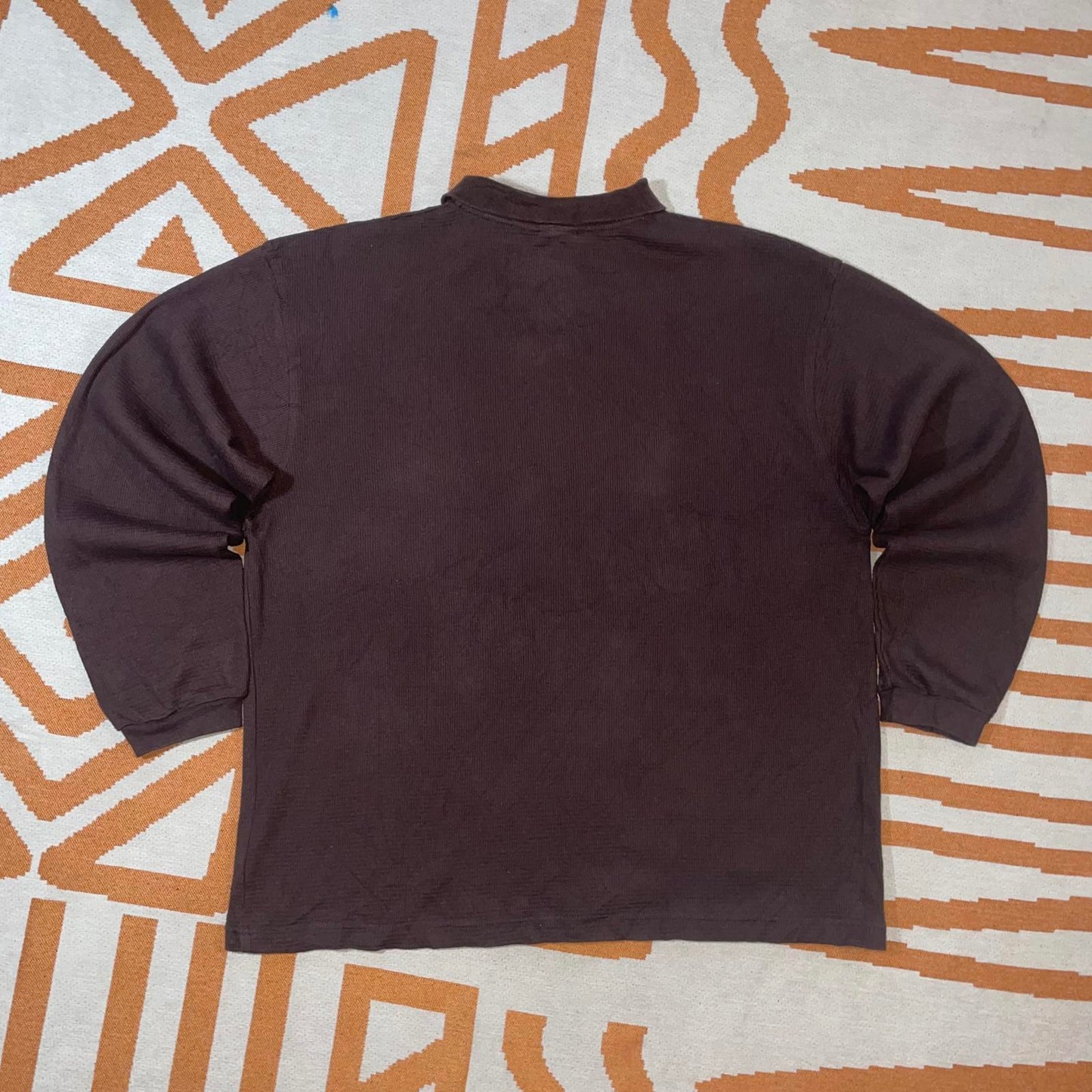 Oakley Software 00s Brown Longsleeve Polo XL