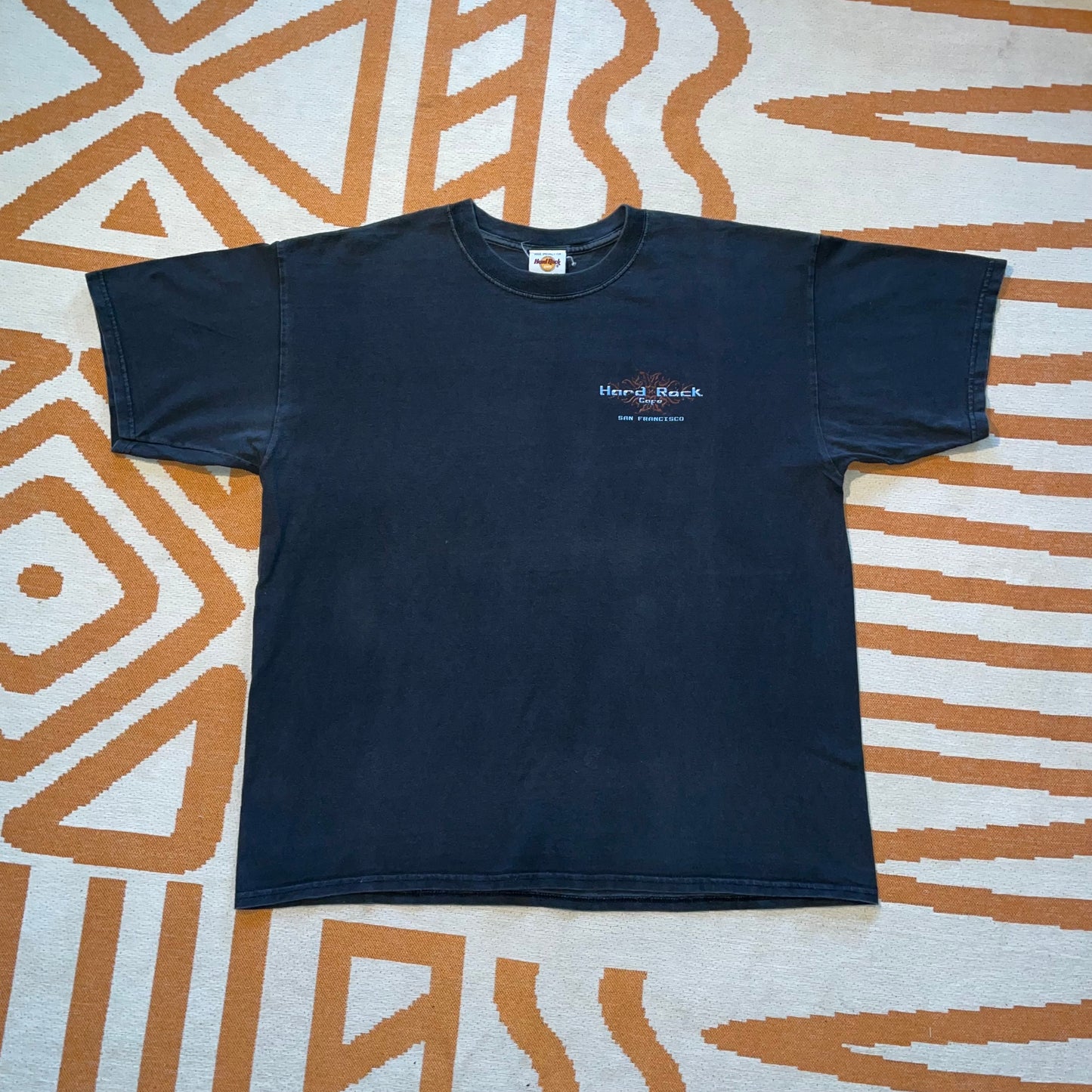 Hard Rock Cafe 00s Guitar Print T-Shirt XL