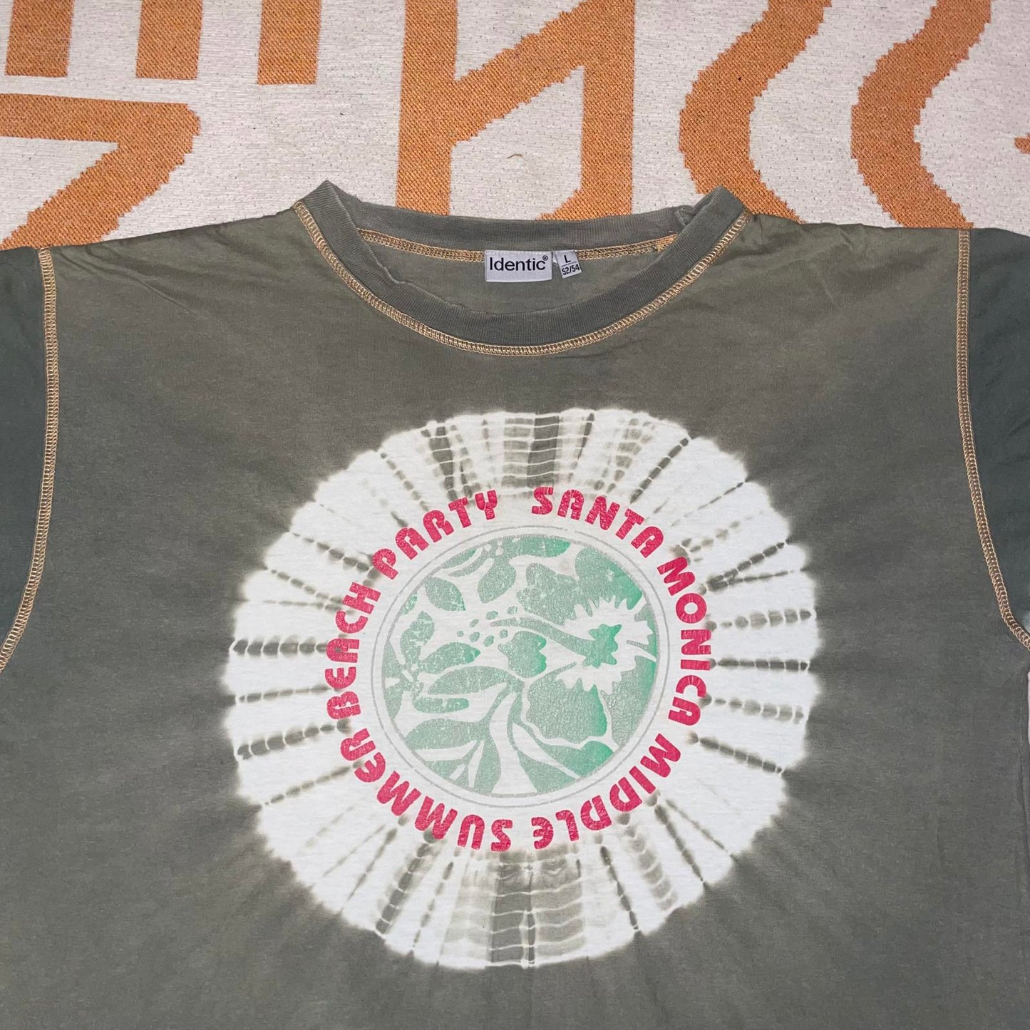 Identic 90s Party Graphic Tie Dye T-Shirt L.