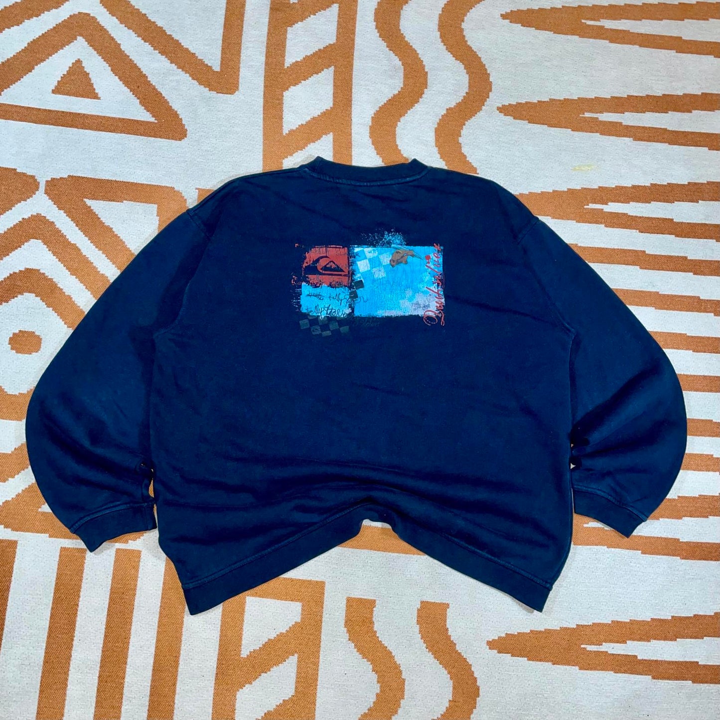 Quiksilver 00s Print Kelly Slater Sweatshirt XL