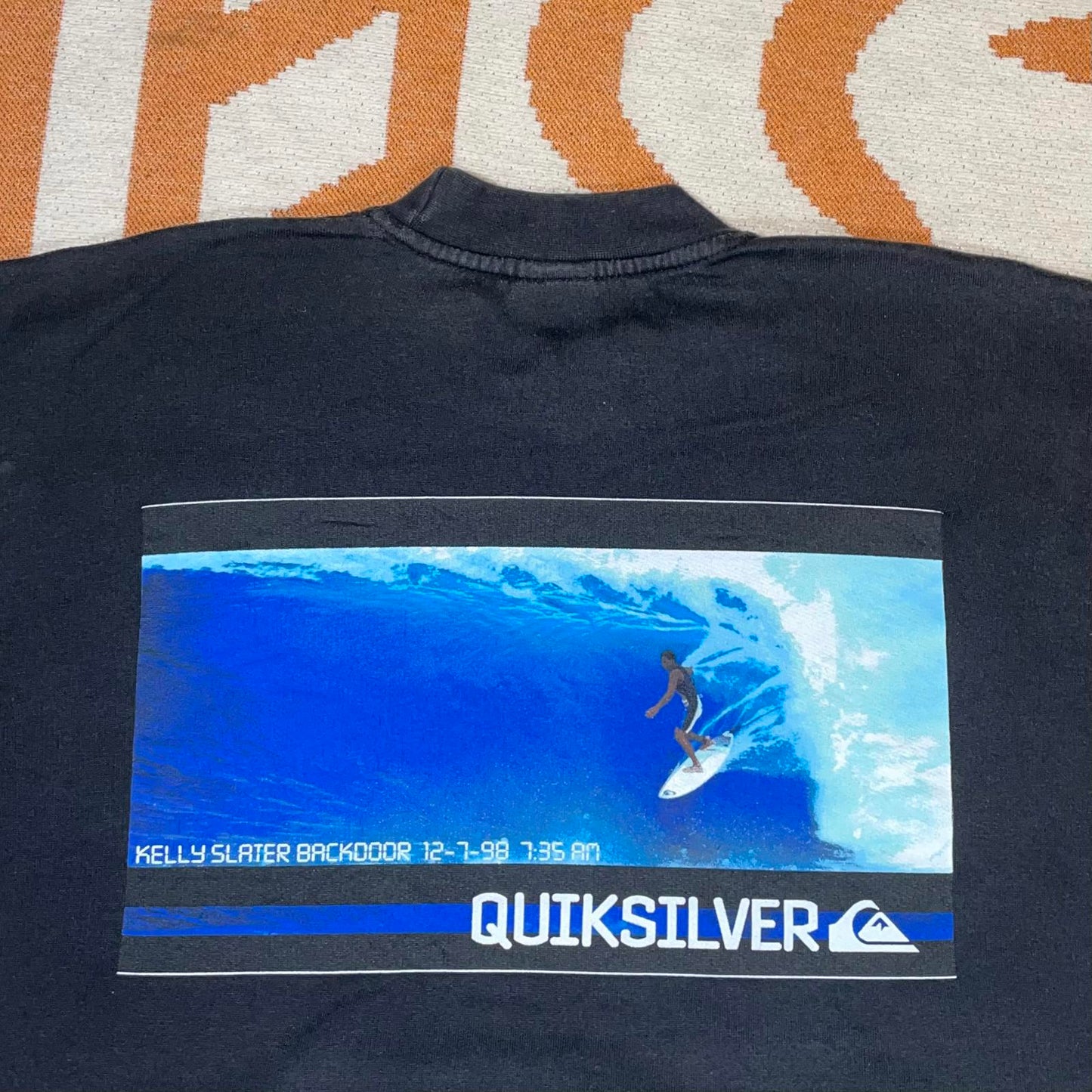Quiksilver 90s Graphic Surf Print Sweatshirt M