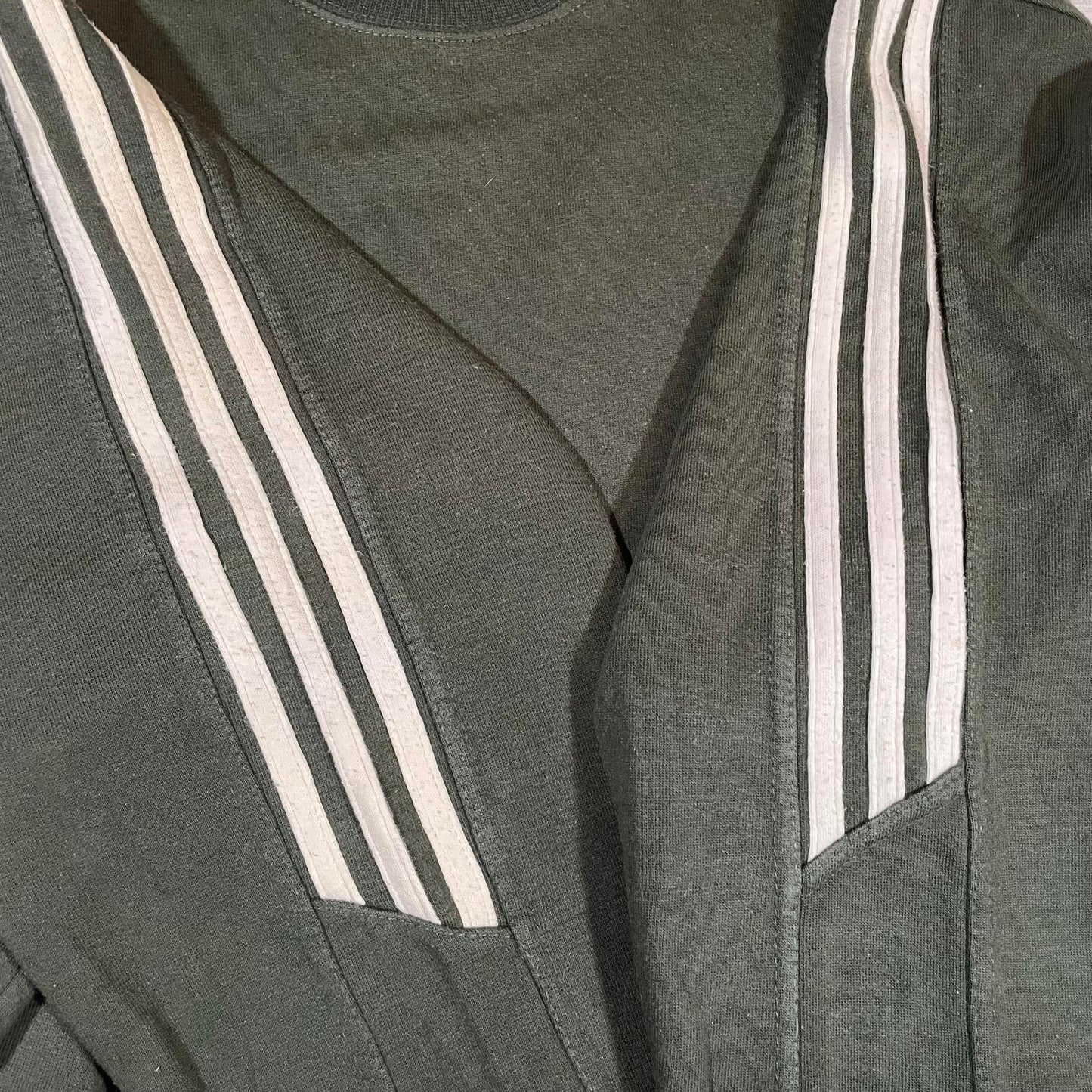 Adidas 90s Embroidered Green Sweatshirt M