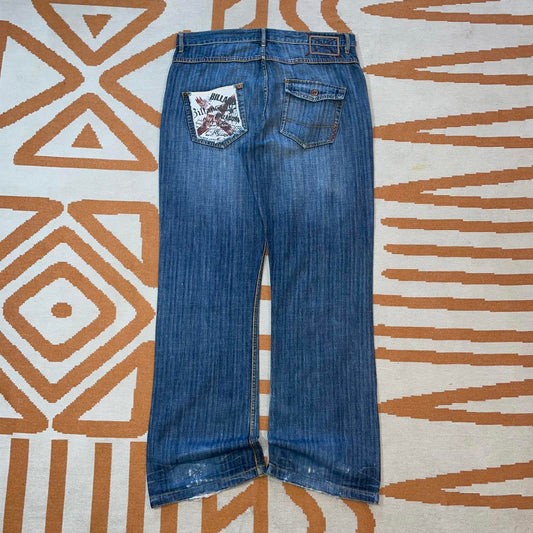 Billabong 00s Printed Pocket Jeans 34x32