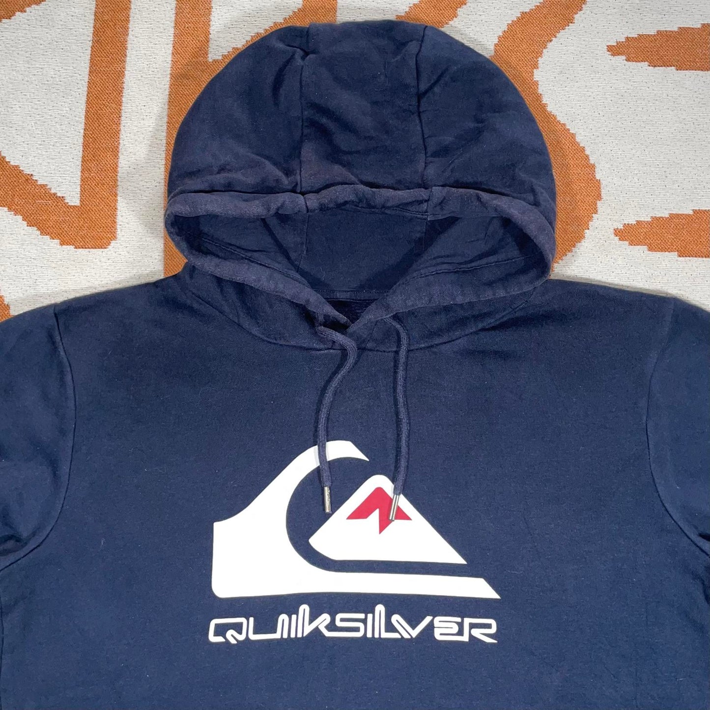 Quiksilver 10s Graphic Logo Black Hoodie XS