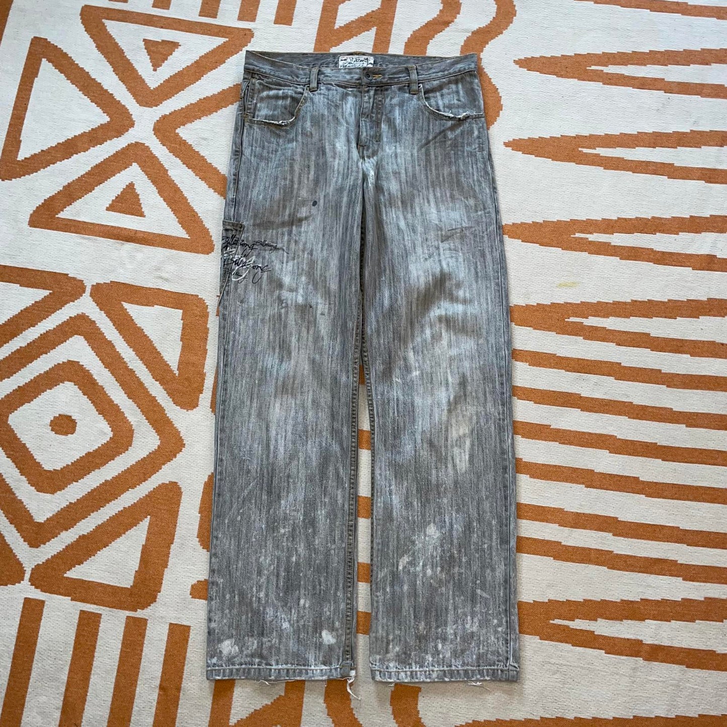 Billabong 00s Printed Surf Jeans 32x32