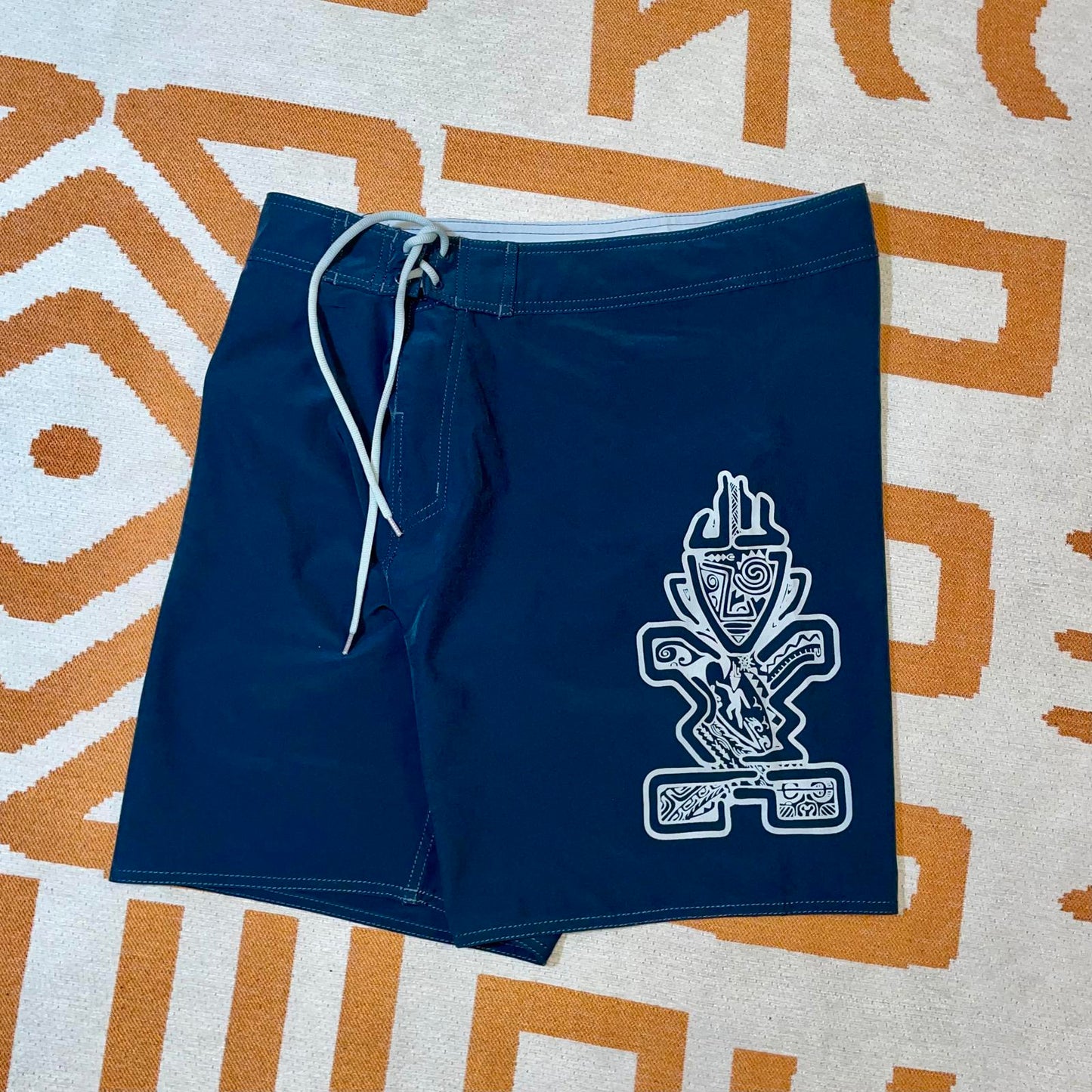 Starboard 00s Tribal Print Swim Shorts L
