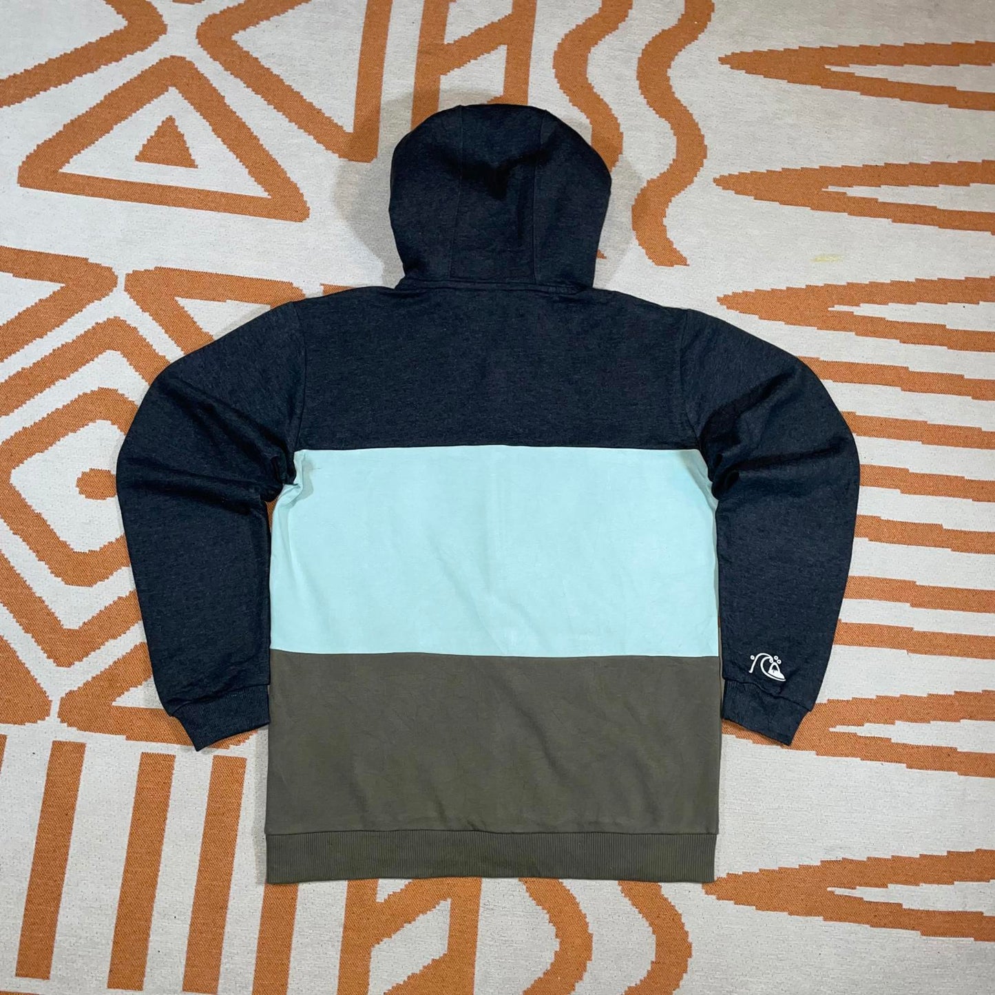 Quiksilver 00s Panelled Zip Hoodie 16/XL