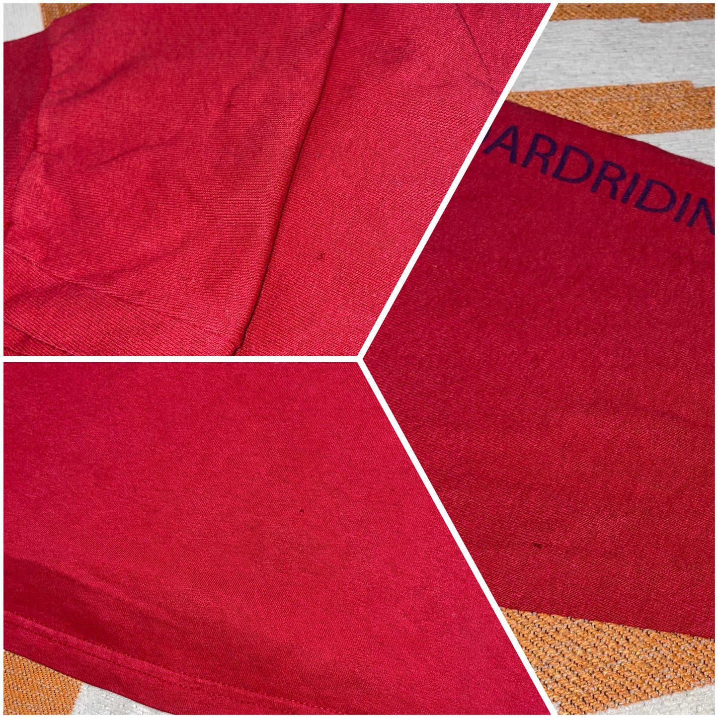 Quiksilver 00s Red Print Longsleeve T-Shirt M