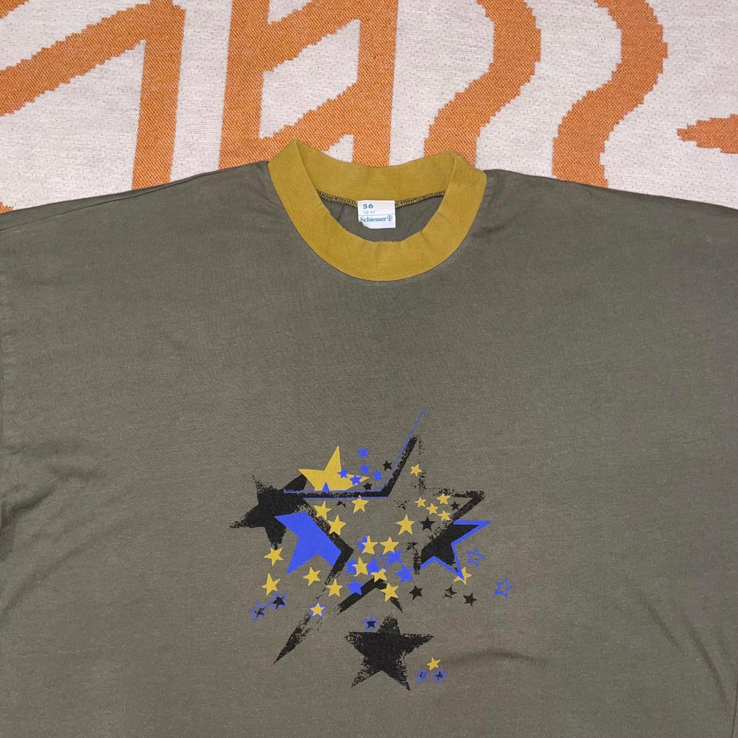 Schiesser 90s Stars Graphic Ringer T-Shirt XL