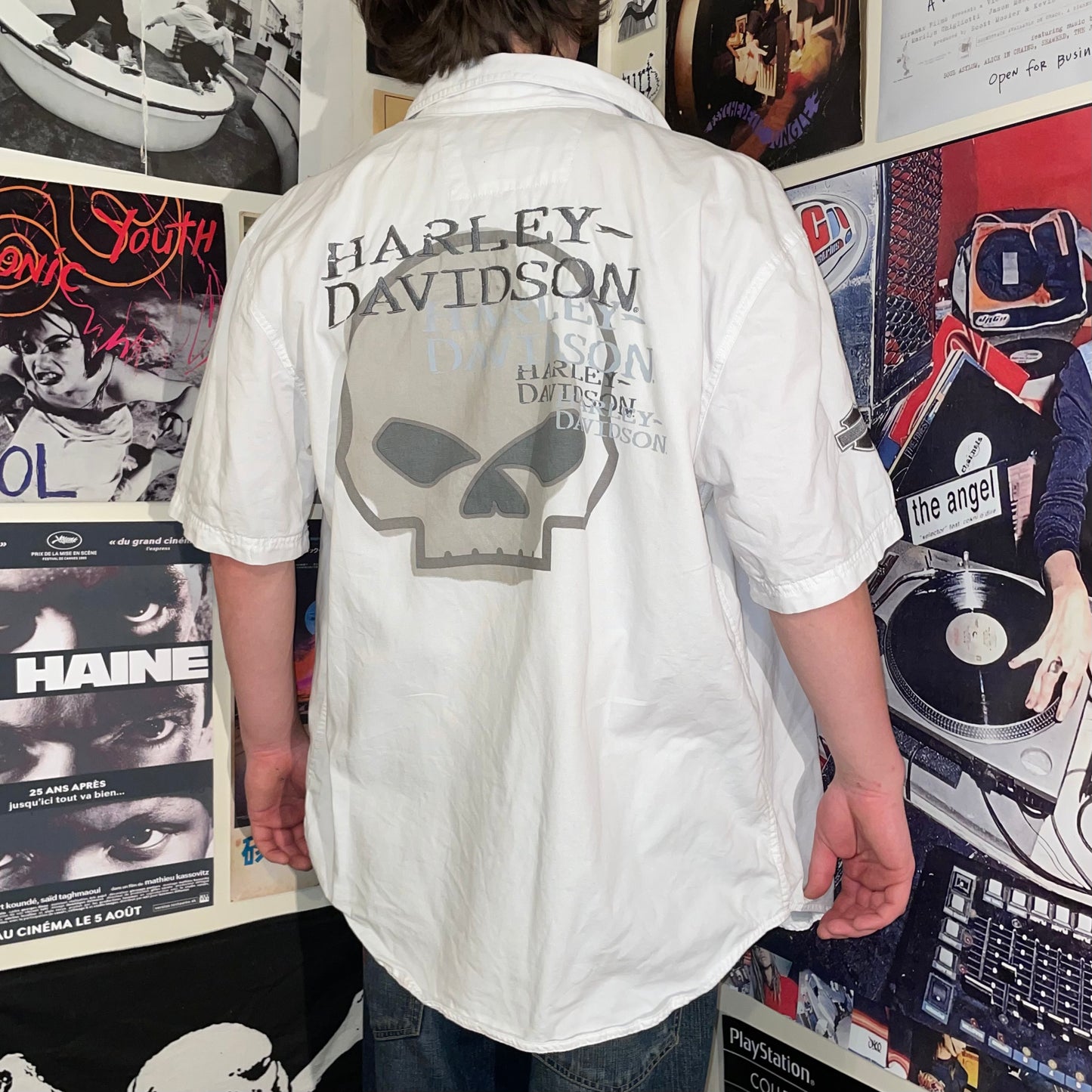 Harley Davidson 00s ‘Skull’ Shirt L