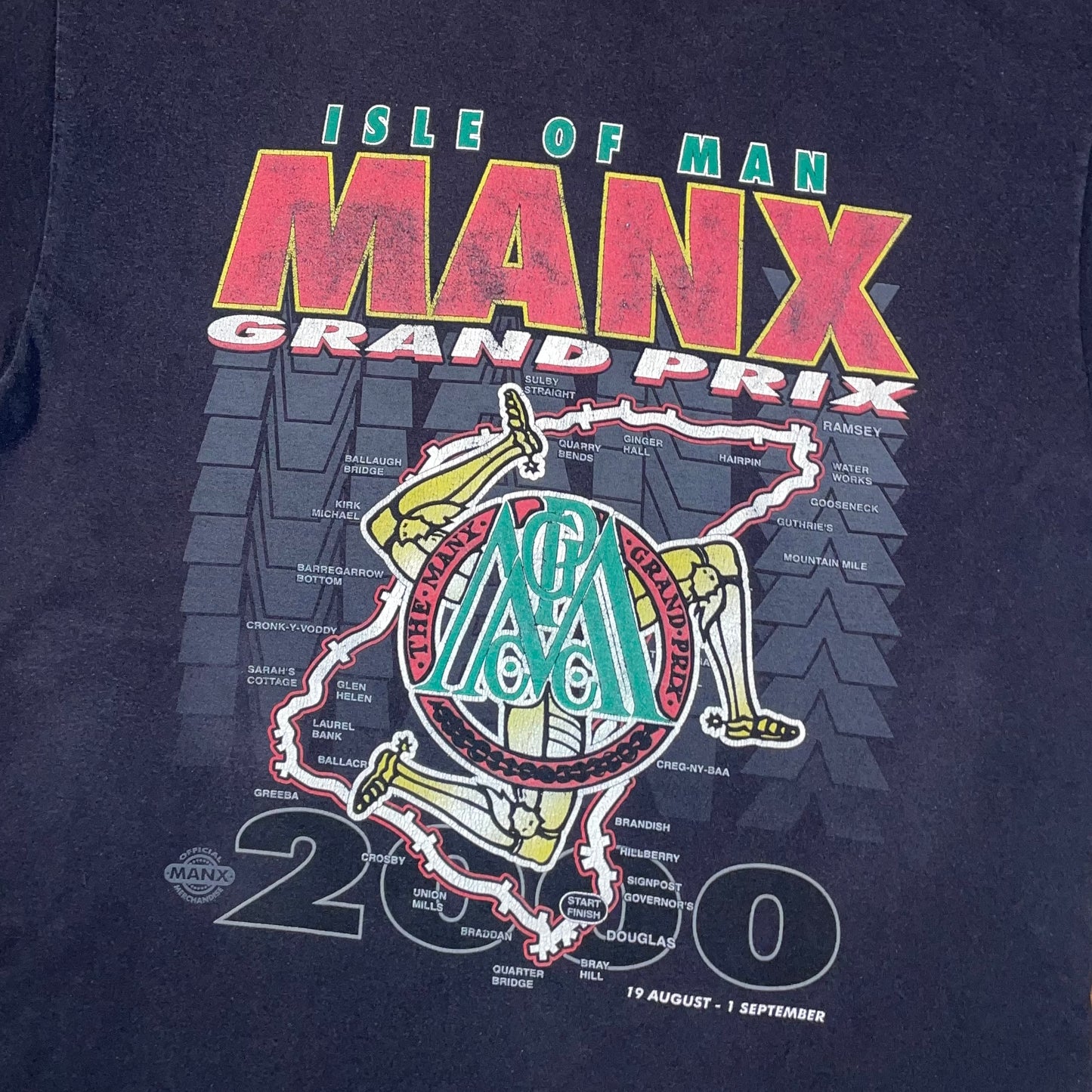 Screen Stars 00s MANX Motorsports T-Shirt M