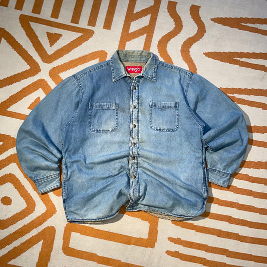 Wrangler 90s Denim Fleece Jacket L