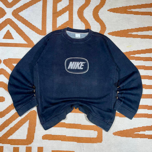 Nike 00s Embroidered Spell Out Sweatshirt S