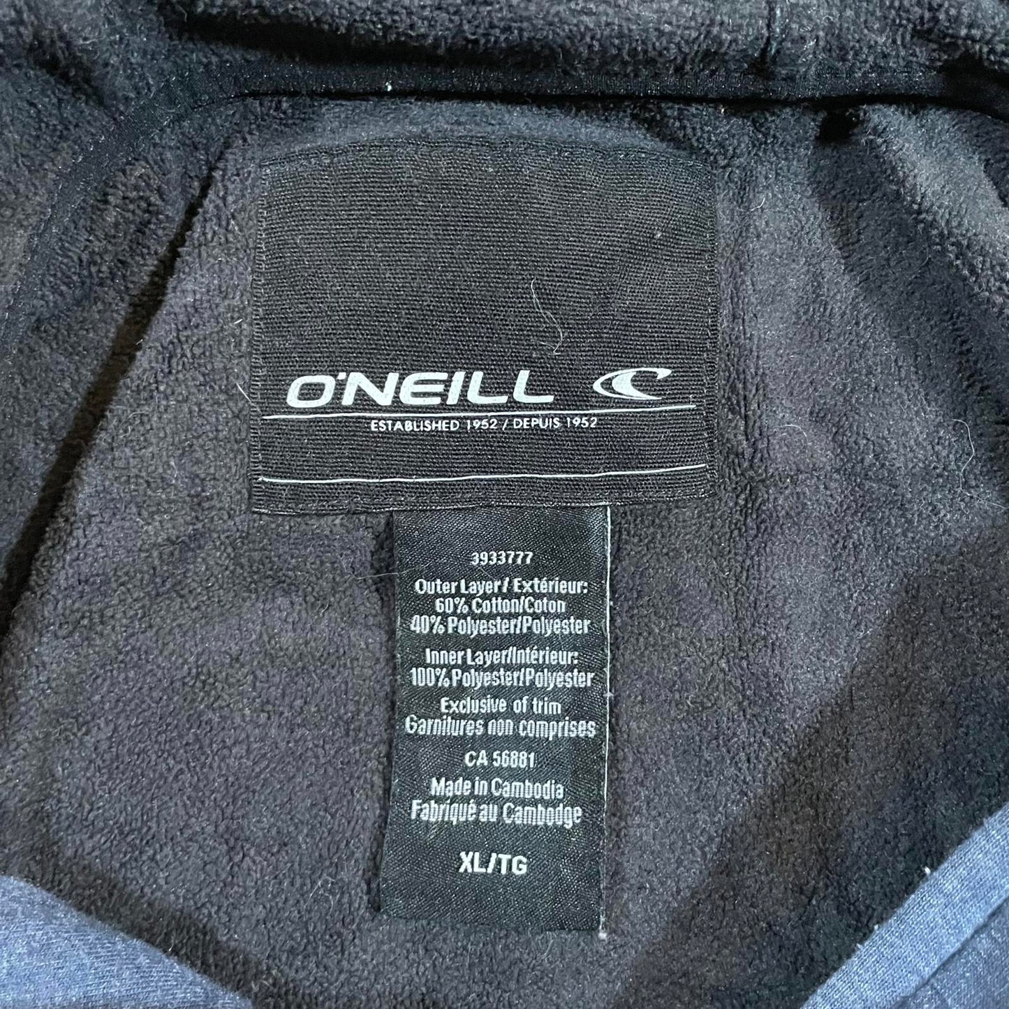 O’Neill 00s Embroidered Zip Surf Hoodie XL