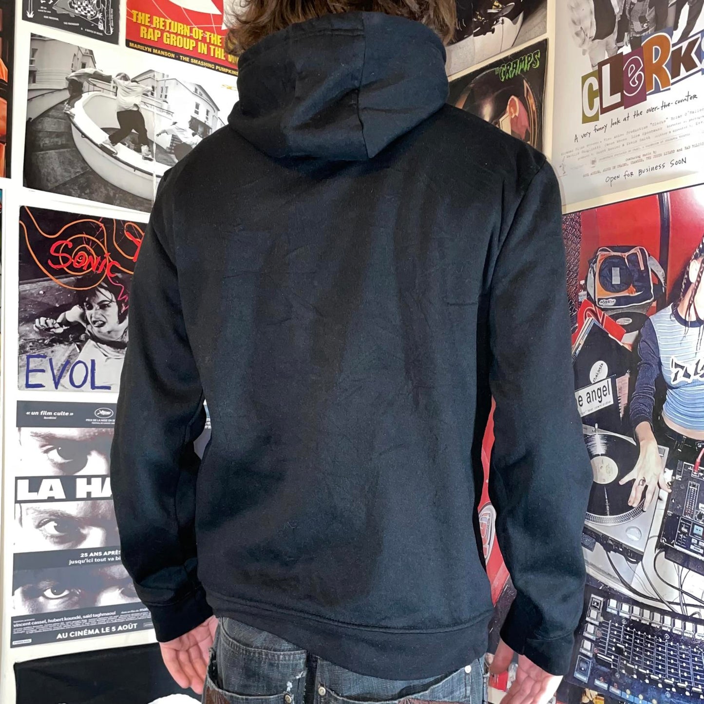 Ecko Unltd. 00s Embroidered Rhino Black Hoodie M