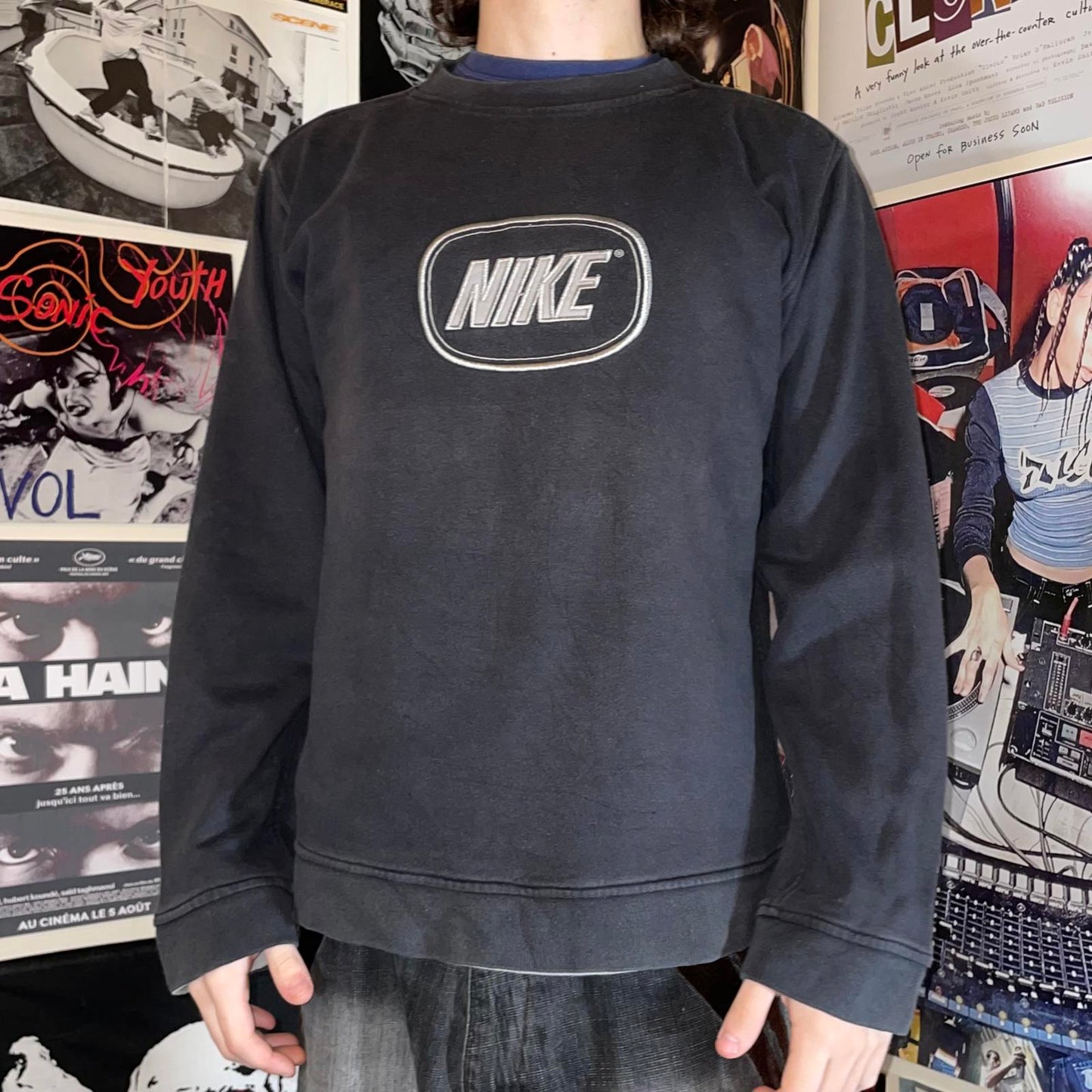 Nike 00s Embroidered Spell Out Sweatshirt S