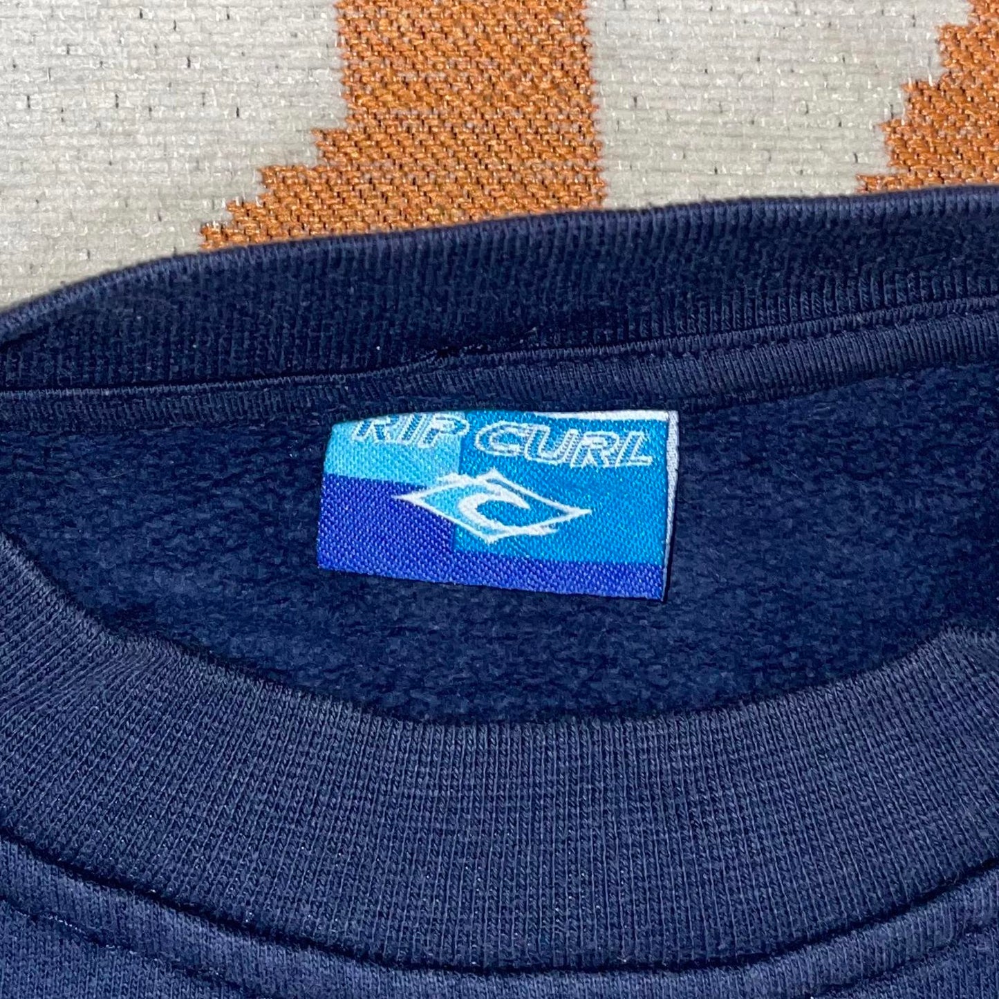 Rip Curl 90s Embroidered Surf Navy Sweatshirt XL