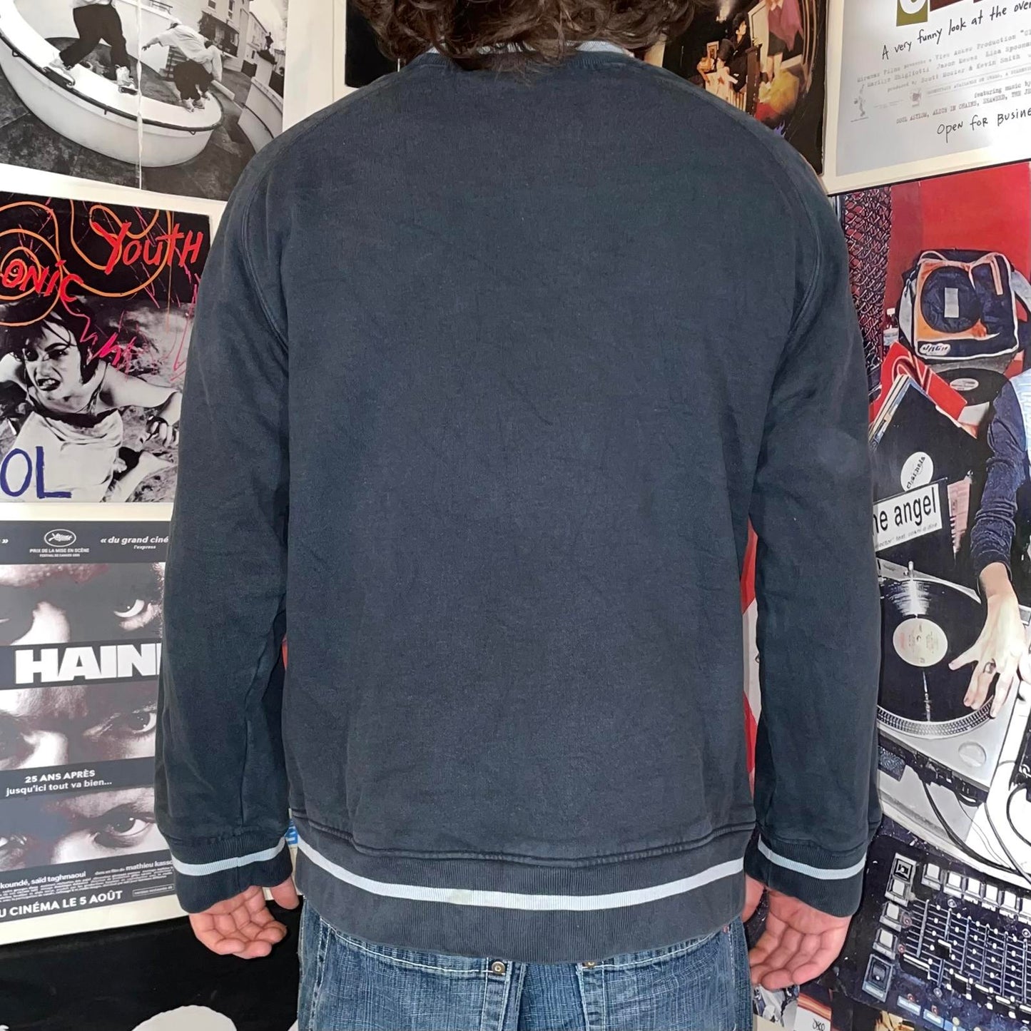 Adidas 00s Embroidered Stripes Racing Sweatshirt M