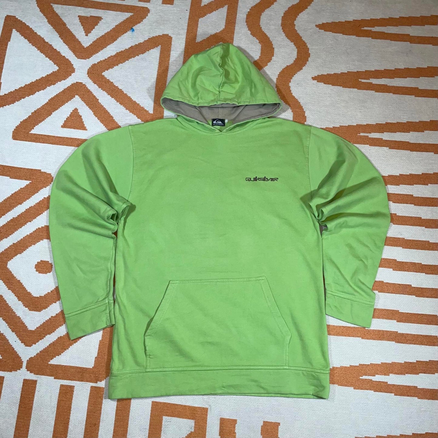 Quiksilver 90s Embroidered ‘69’ Surf Green Hoodie XXL
