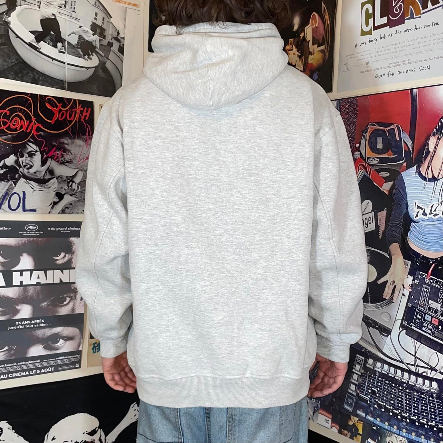Southpole 90s Embroidered Spell-Out White Hoodie XL