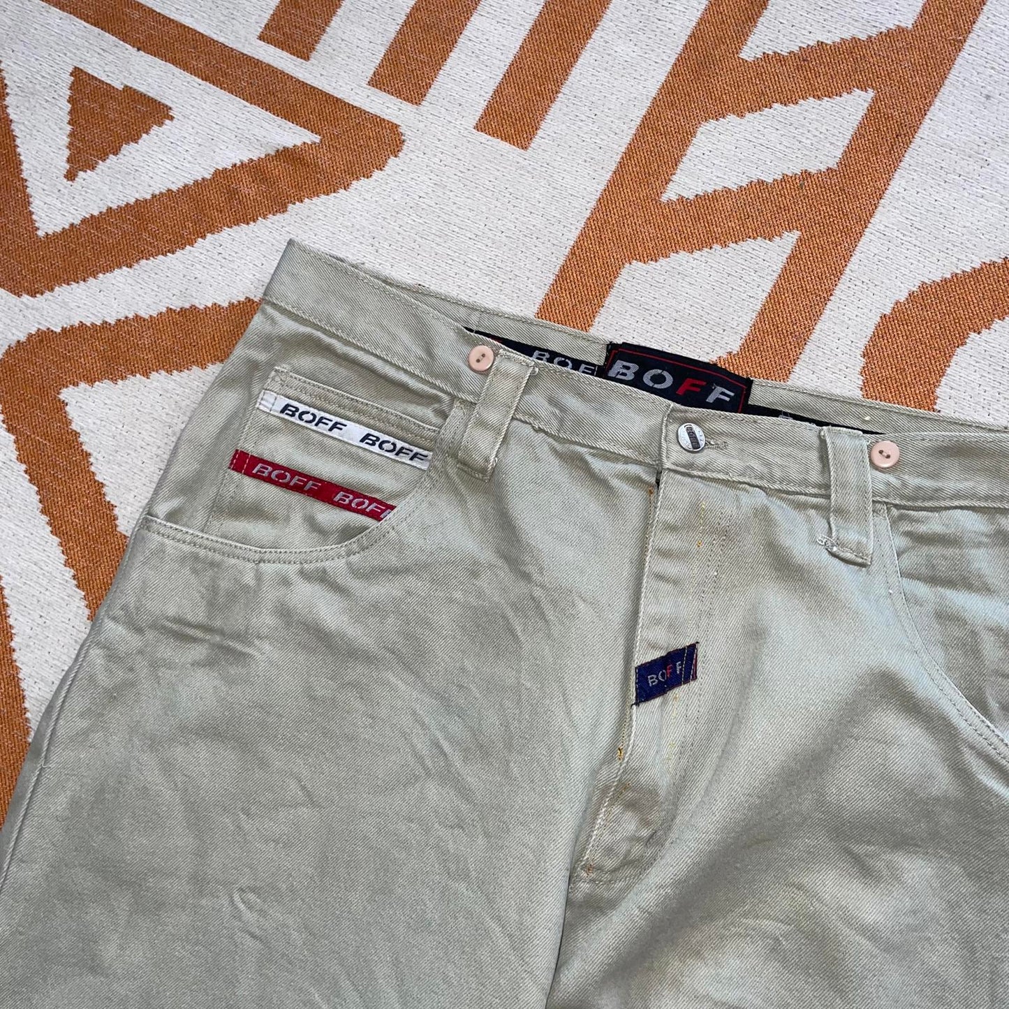 Boff 00s Embroidered Baggy Jeans 40x34