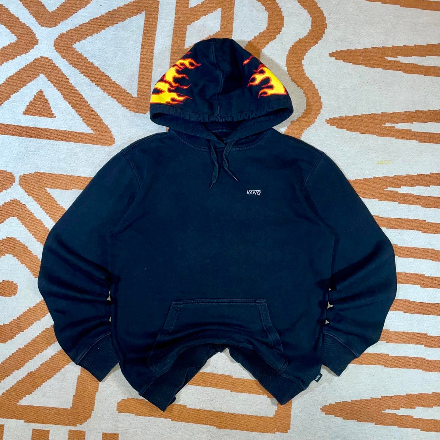 Vans x Thrasher ‘17 Printed Flame Text Hoodie XS