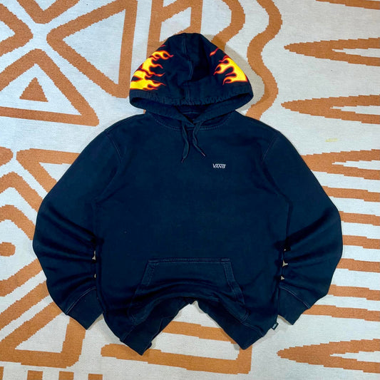 Vans x Thrasher ‘17 Printed Flame Text Hoodie XS