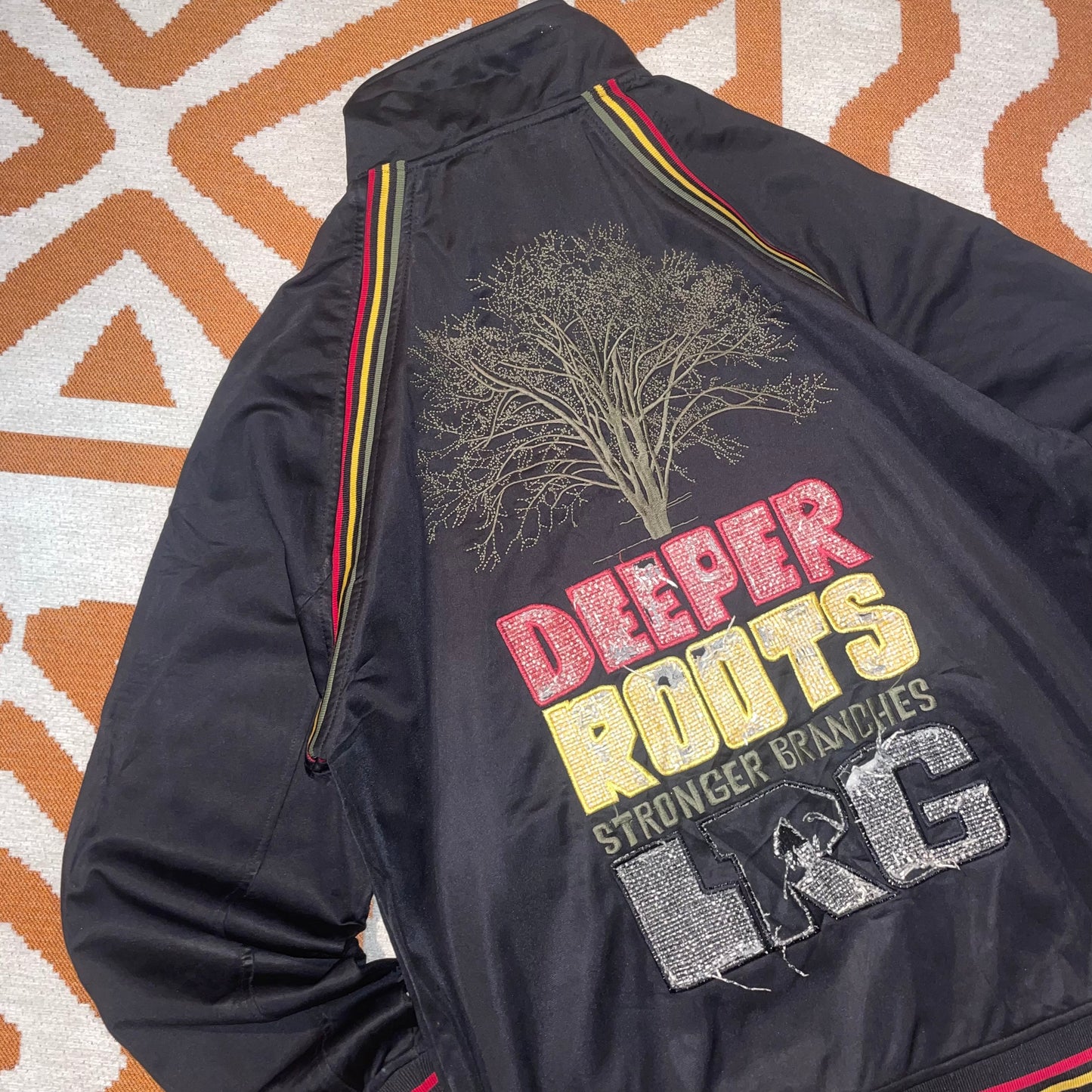 LRG 90s Embroidered Jamaica Jacket M