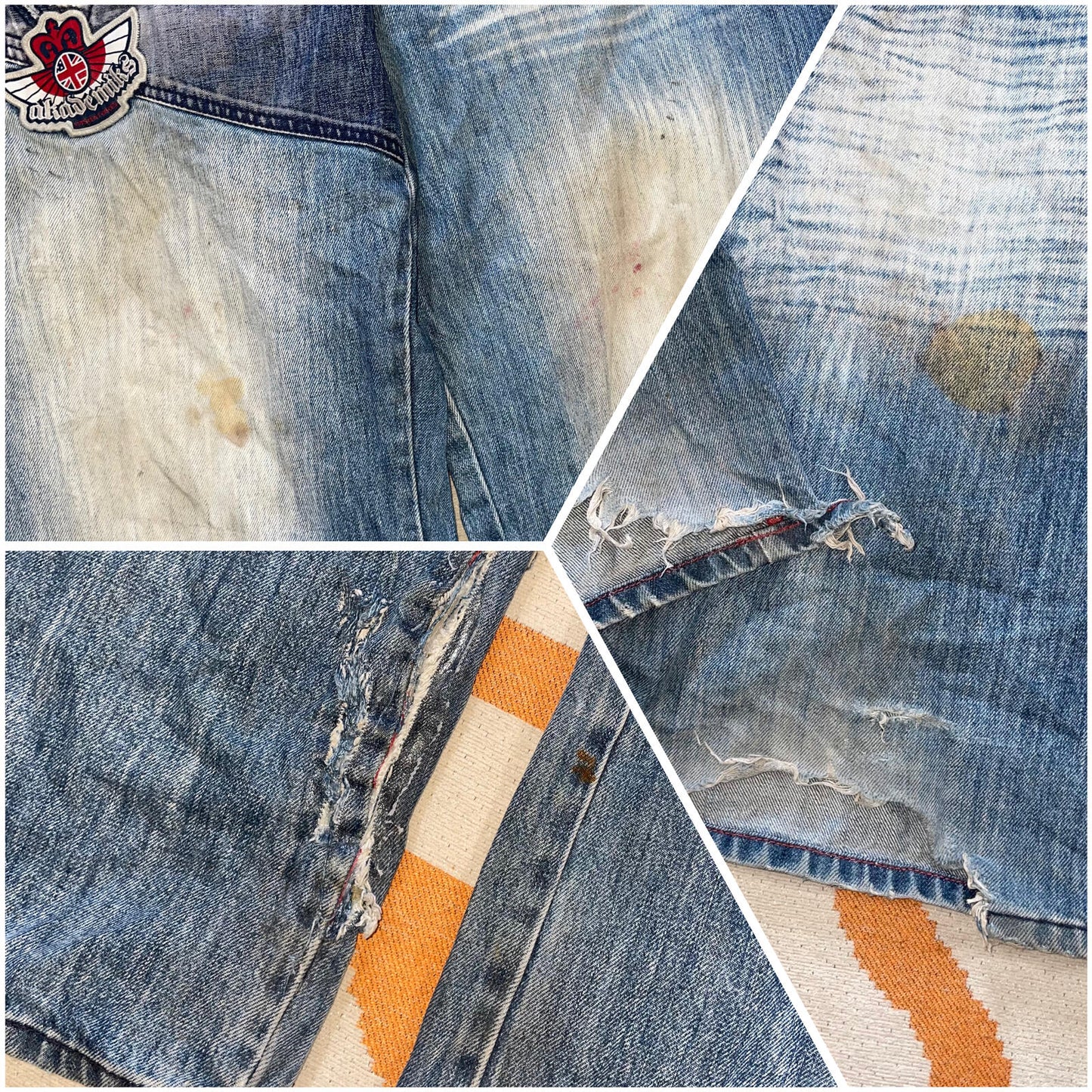 Akademiks 00s Embroidered Baggy ‘Brit’ Jeans 36x32