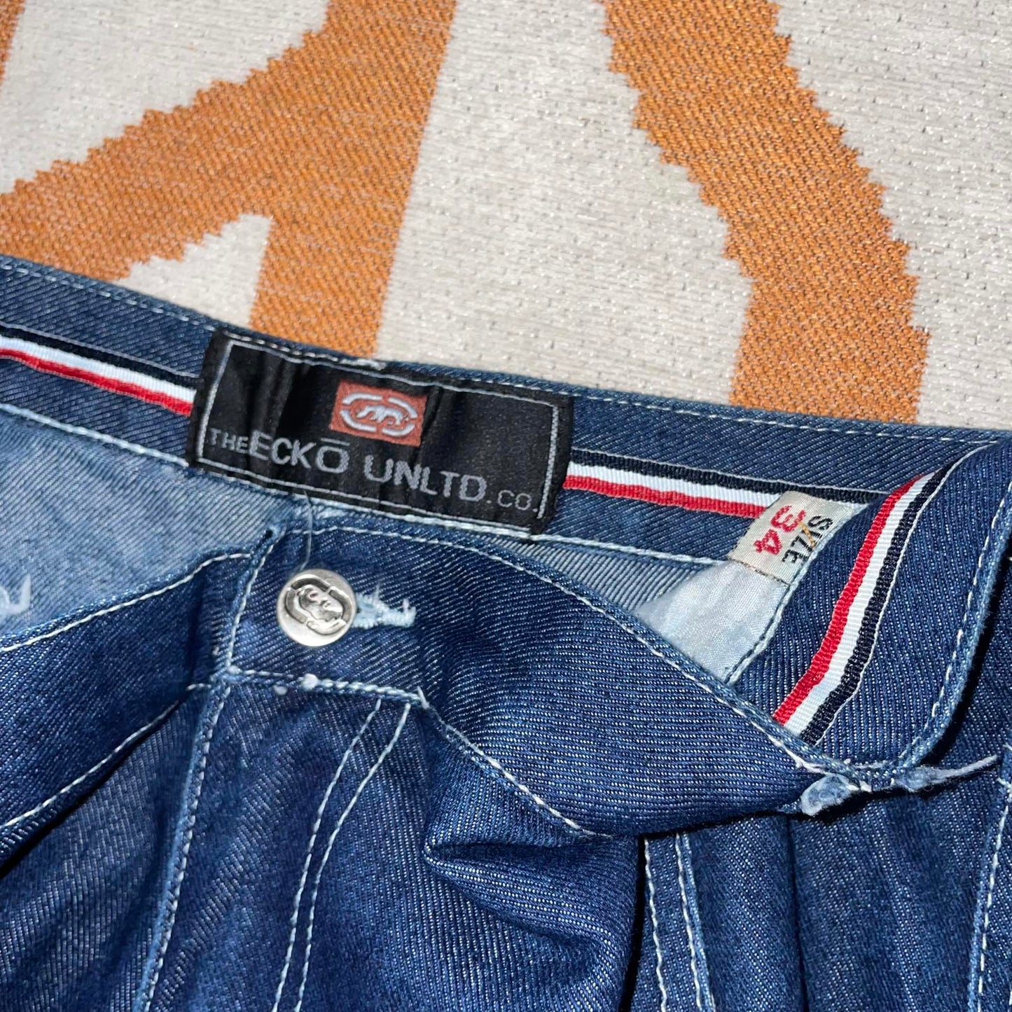 Ecko Unltd. 00s Embroidered Bell Bottom Jeans 34x30