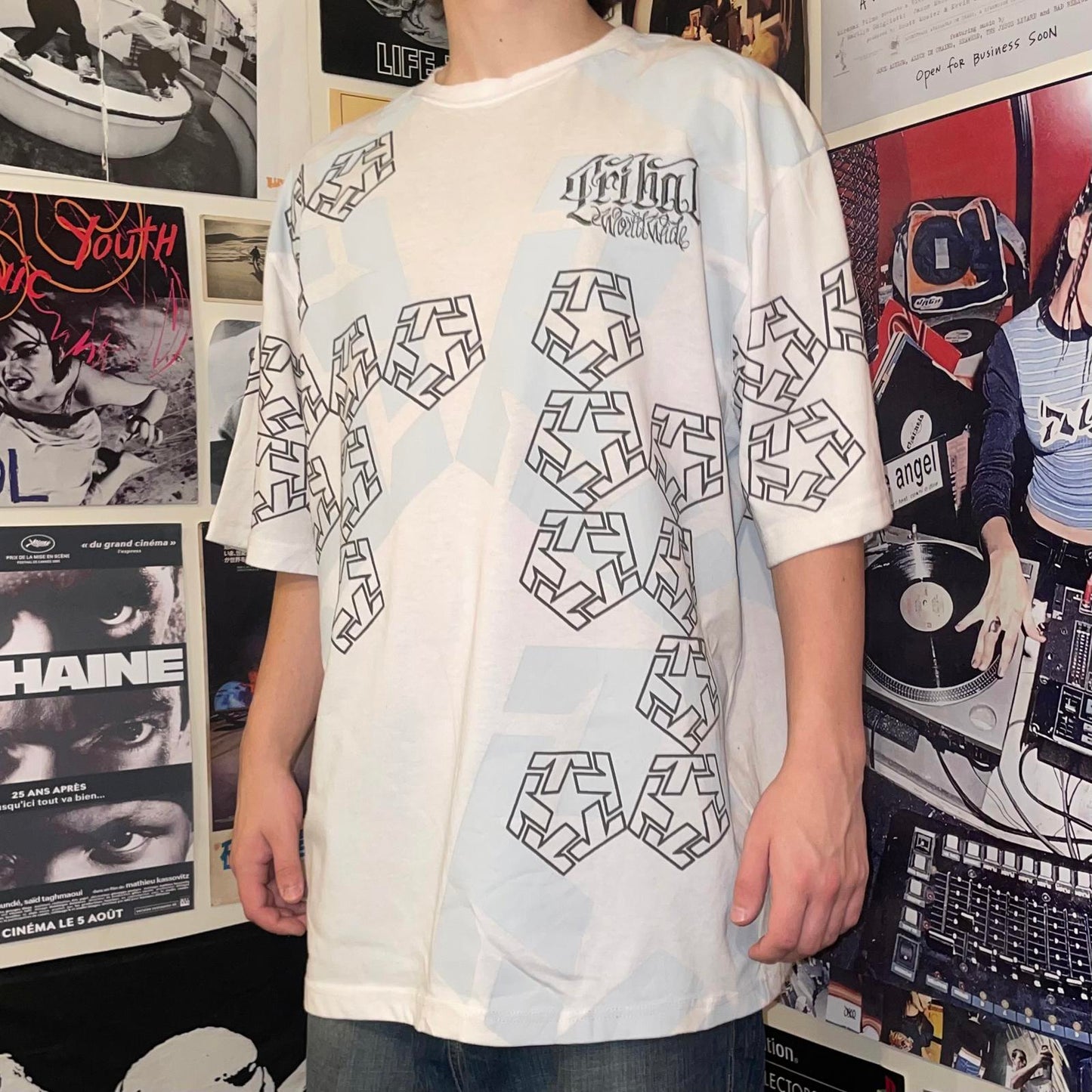 Tribal Gear 00s Printed Baggy T-Shirt XL