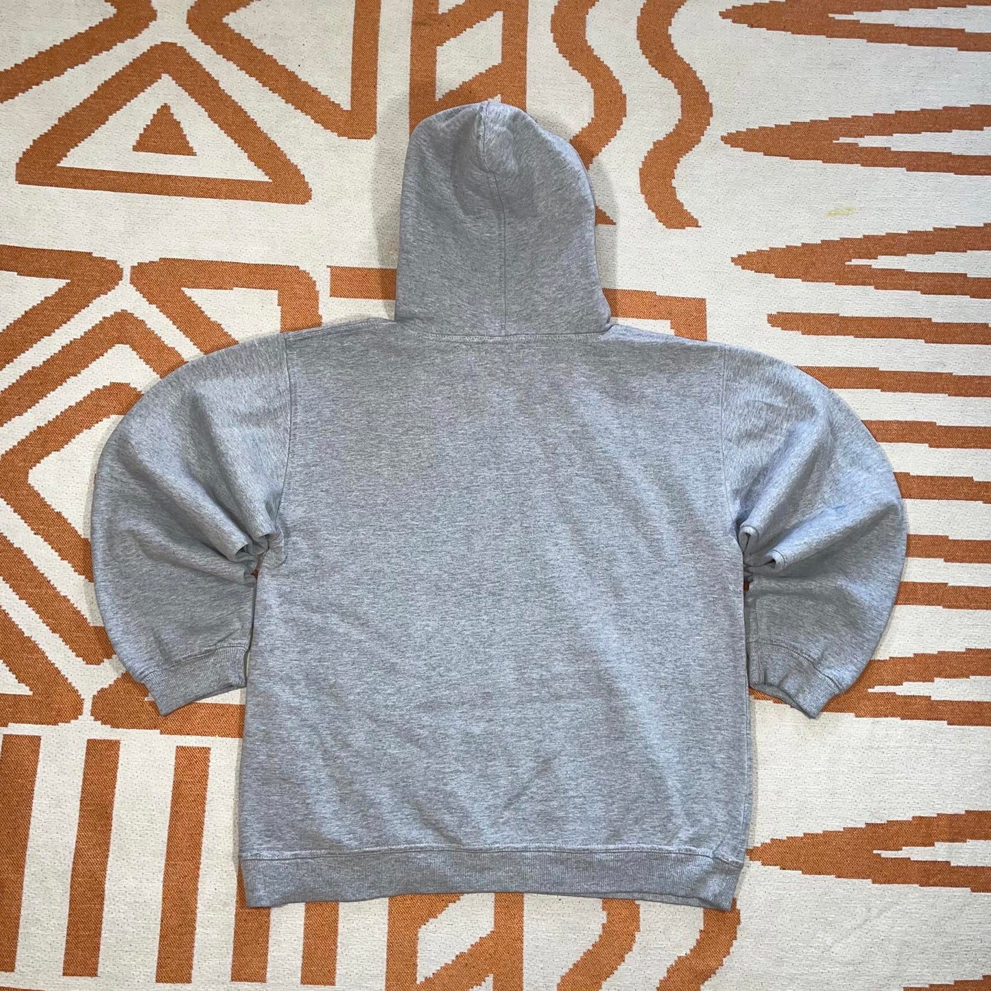 Billabong 00s Flora Spell-Out Graphic Grey Hoodie S