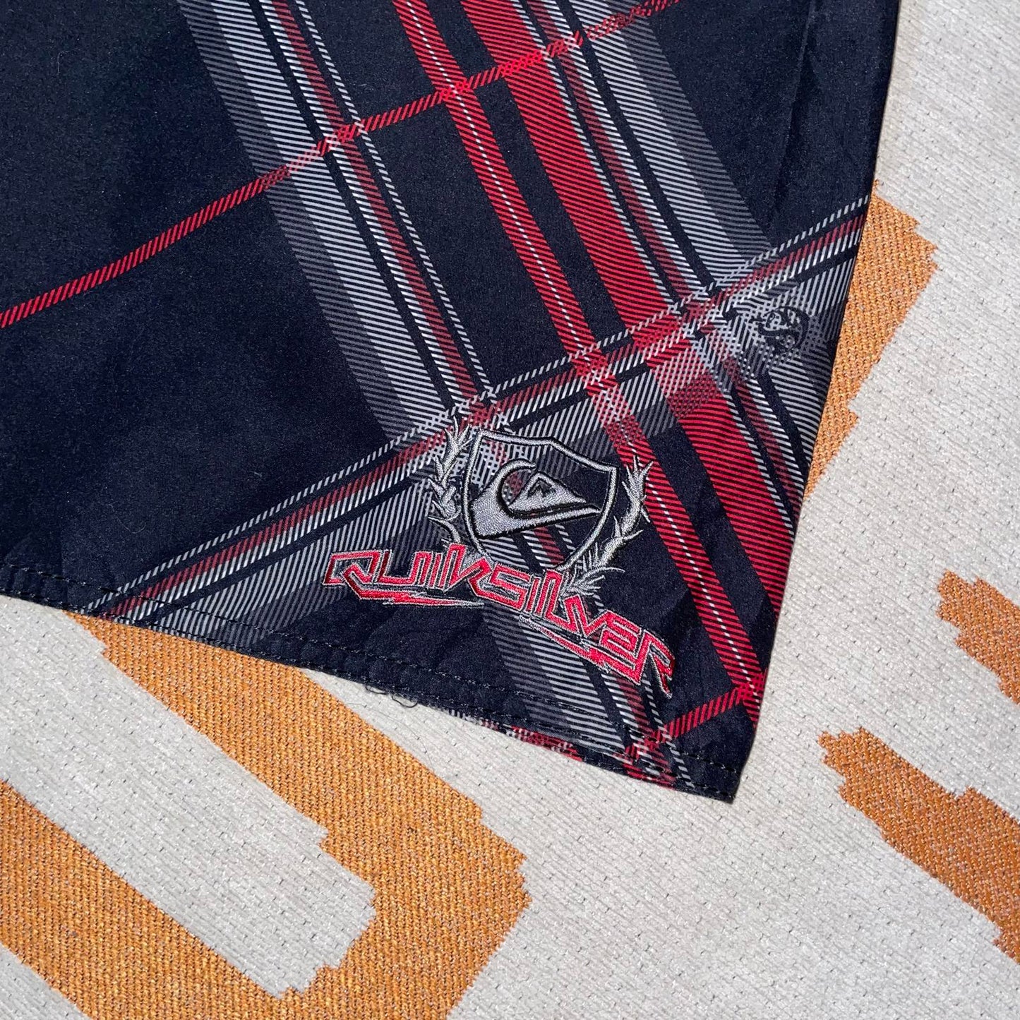 Quiksilver 00s Pattern Board Shorts XS