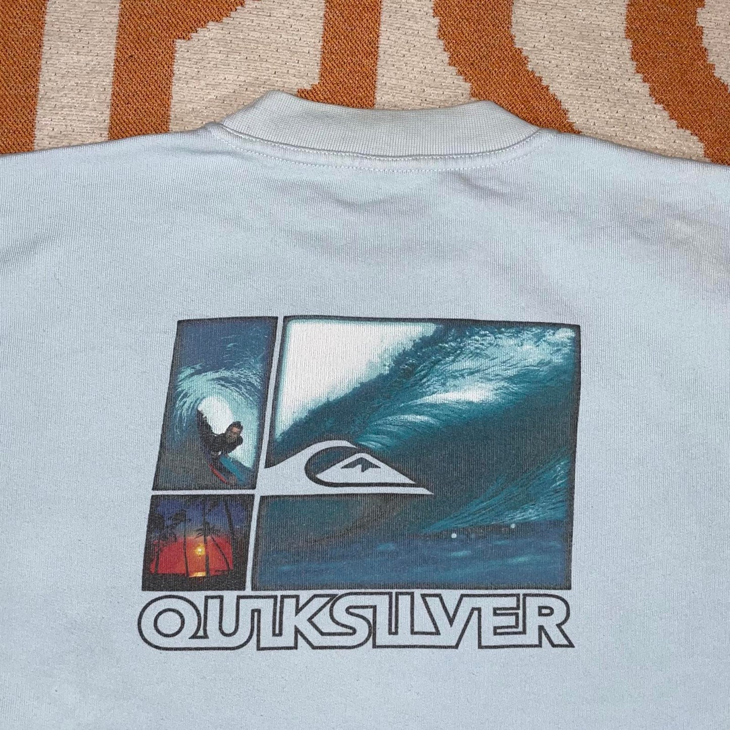 Quiksilver 90s Surf Print Sweatshirt 16/M