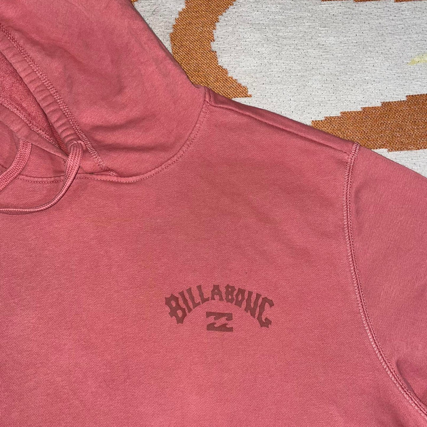 Billabong 10s Print Salmon Surf Hoodie L