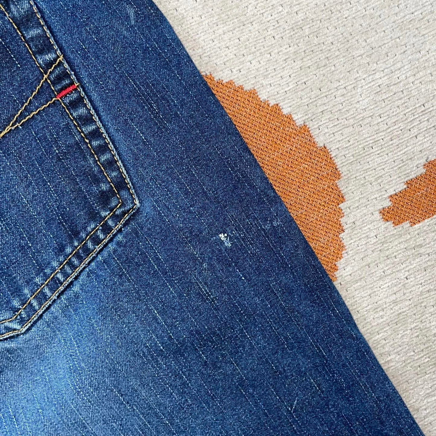 Johnny Blaze 90s Baggy Embroidered Jeans 36x34