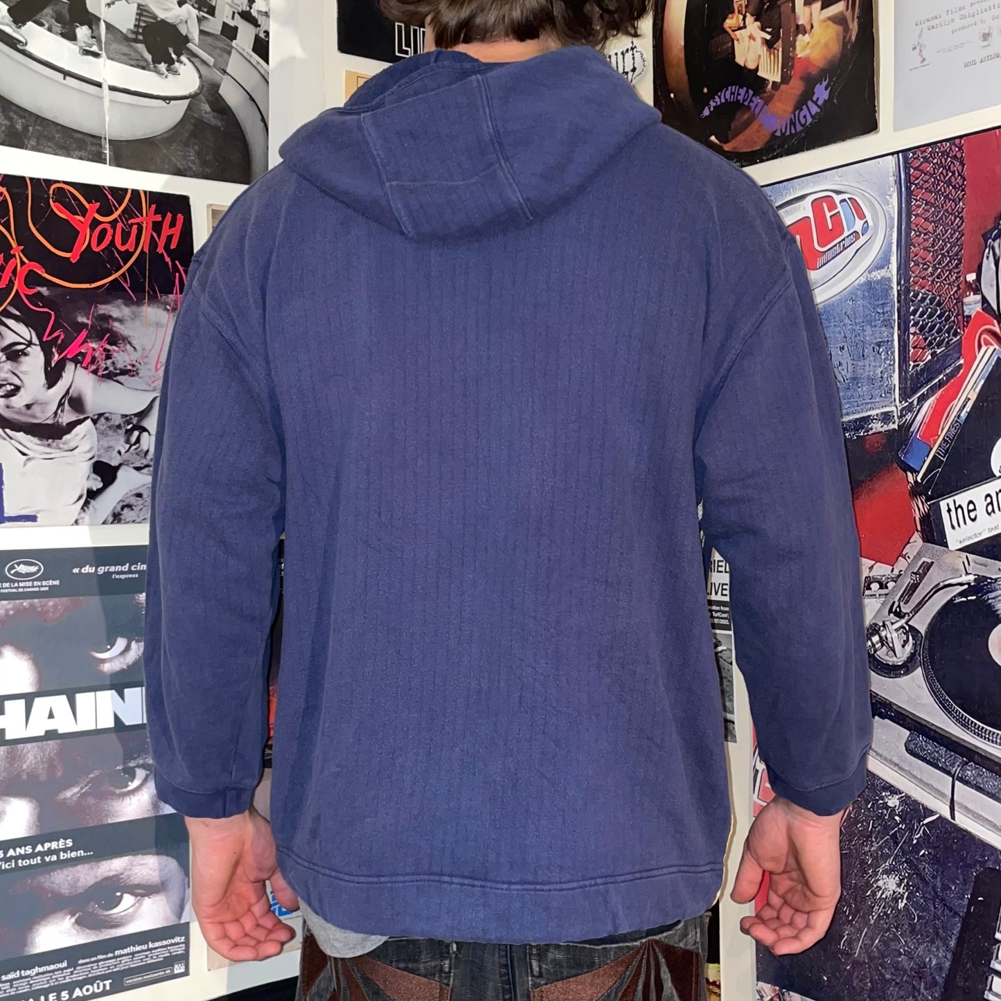 Adidas 90s Embroidered Zip Jumper M
