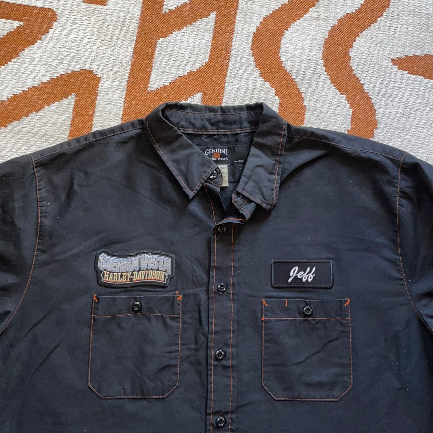 Harley Davidson 00s Embroidered ‘Sierra Vista’ Shirt XL